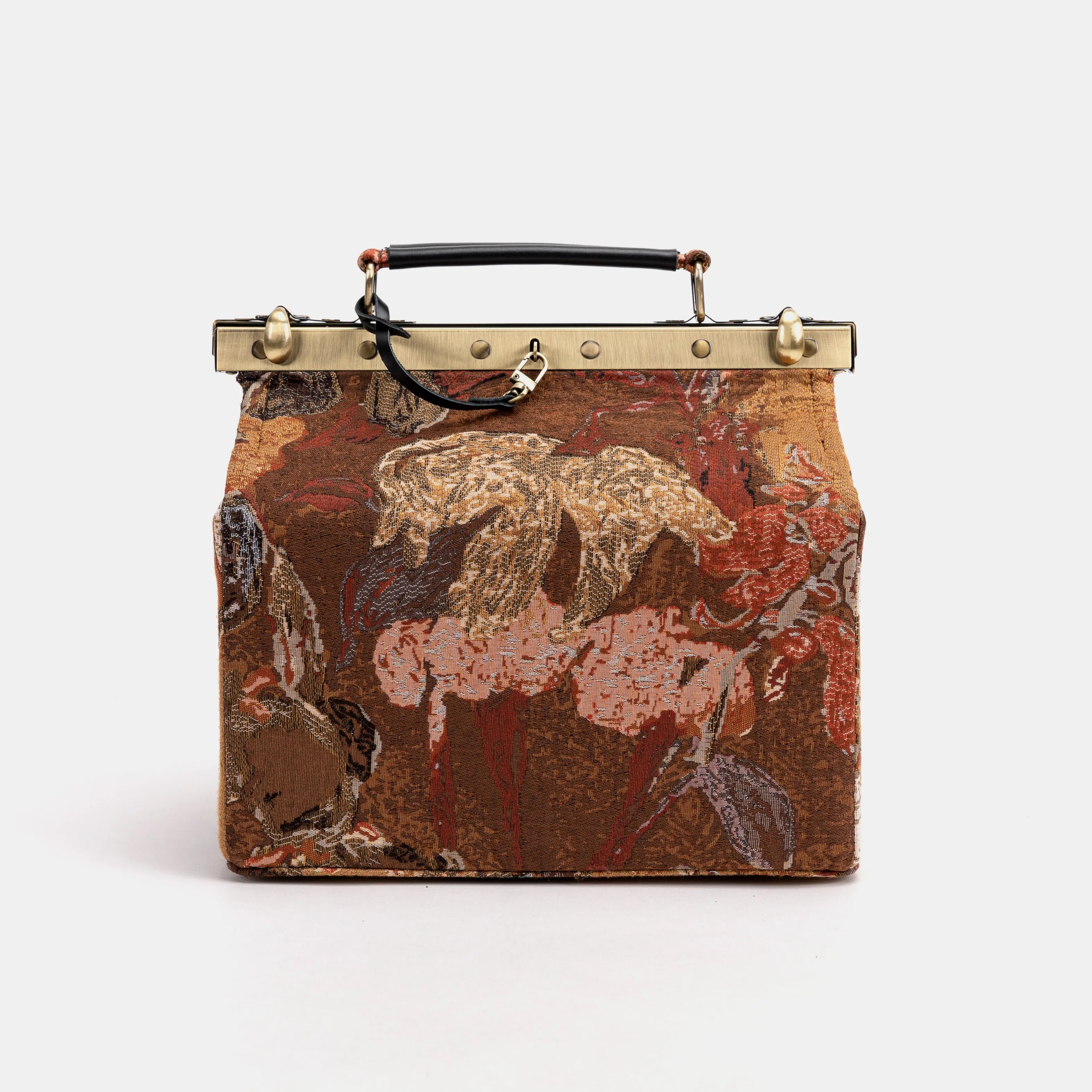 Abstract Brown Vivienne Carpet Purse Gladstone Bag of America main