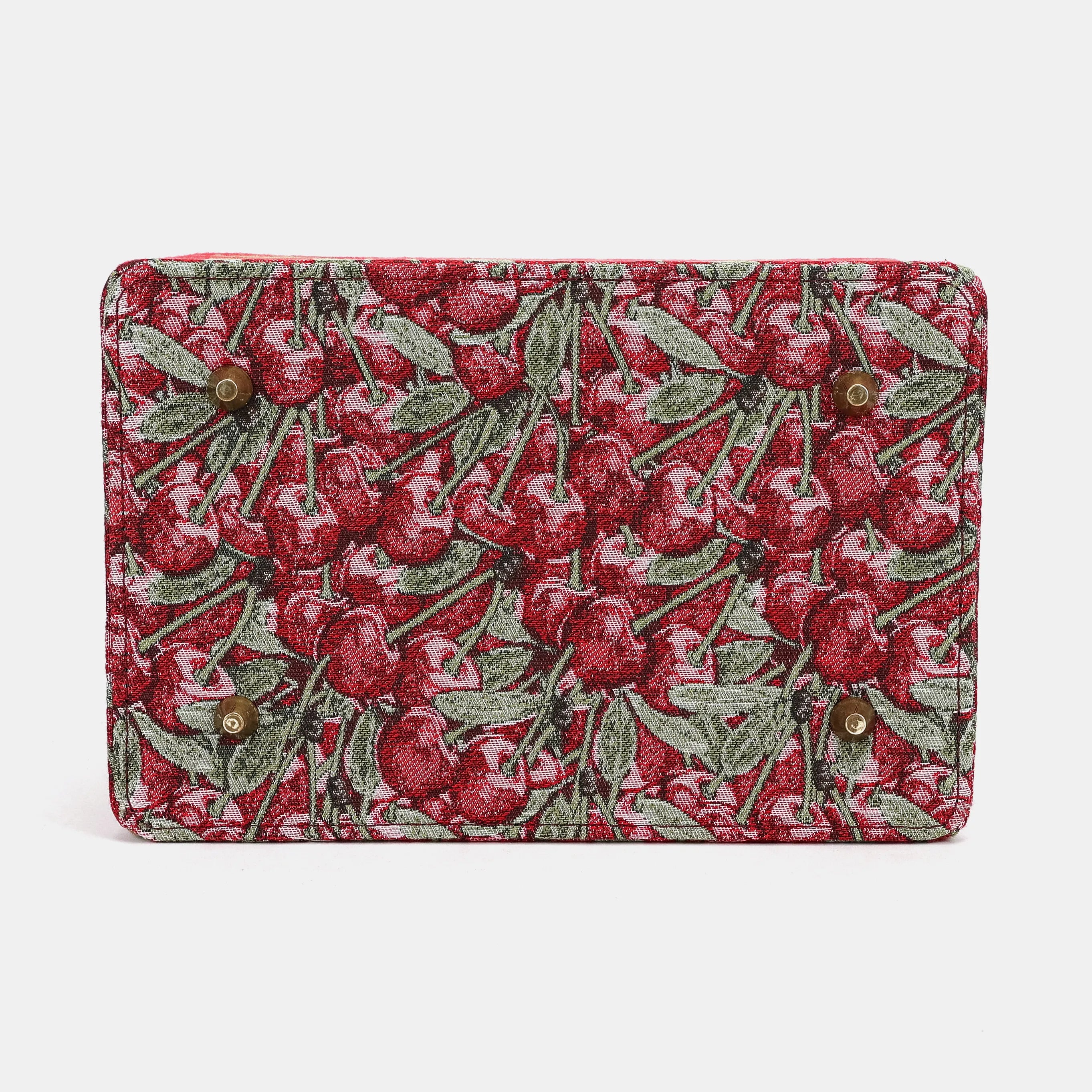 Cherry Cascade Vivienne Carpet Purse Gladstone Bag of America bottom