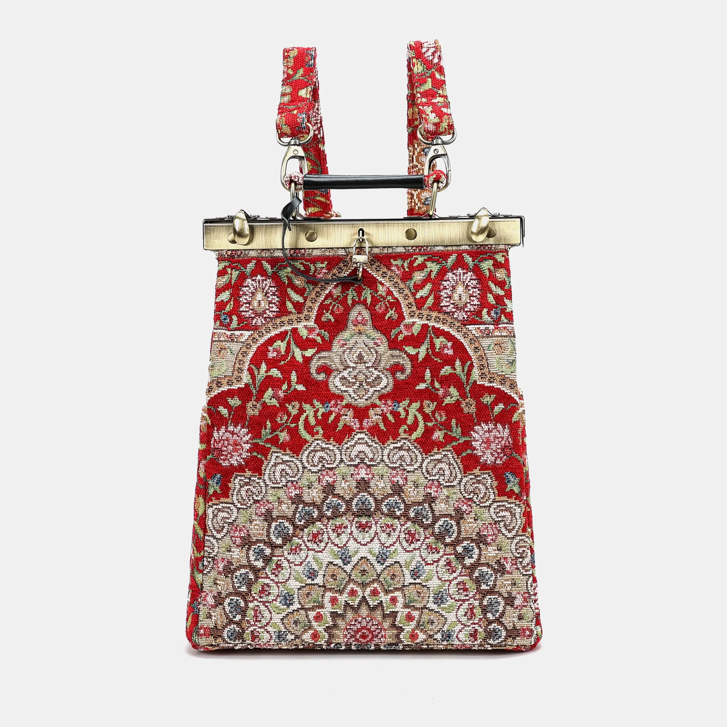 Oriental Red Helena Carpet Gladstone Backpack of America main