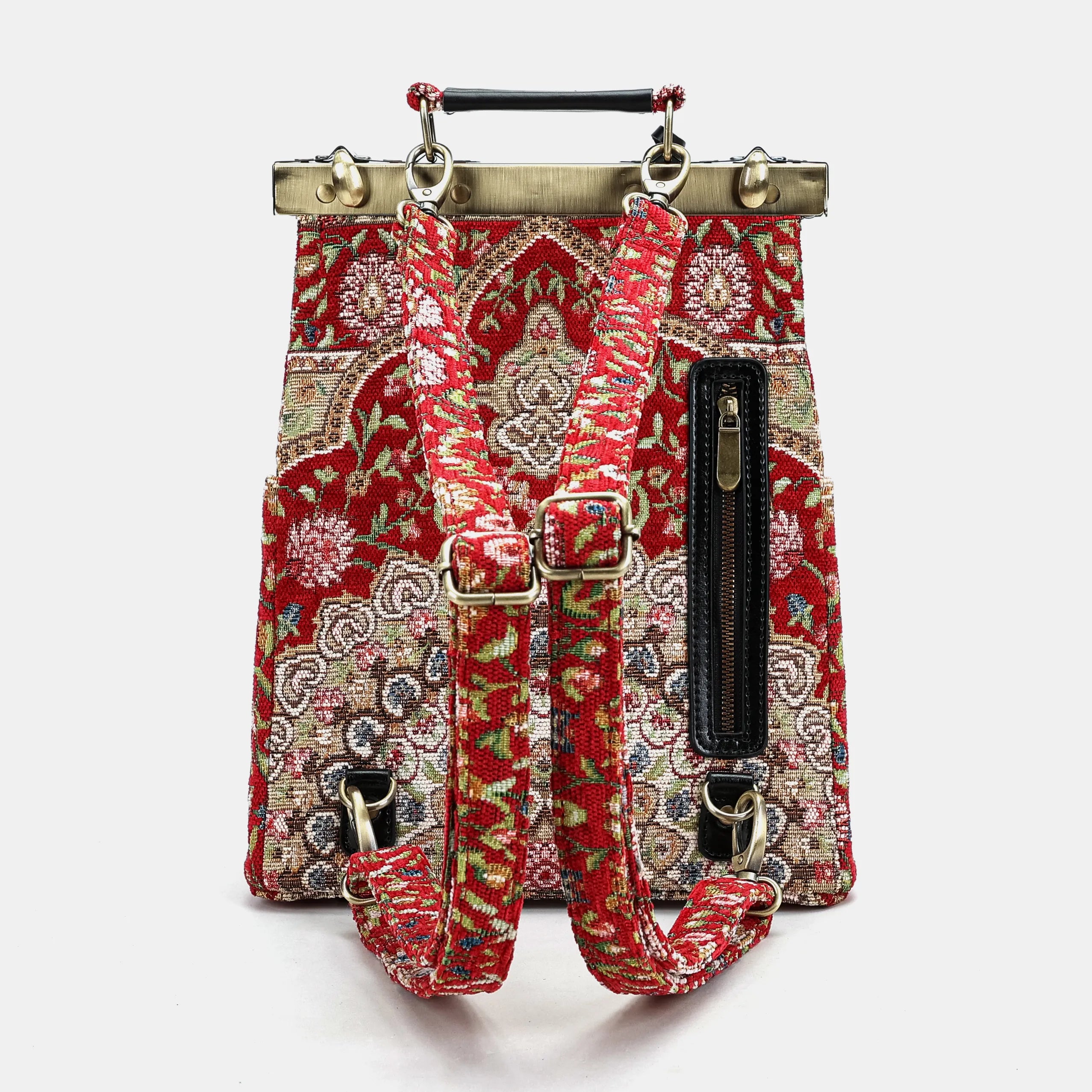 Oriental Red Helena Carpet Gladstone Backpack of America back