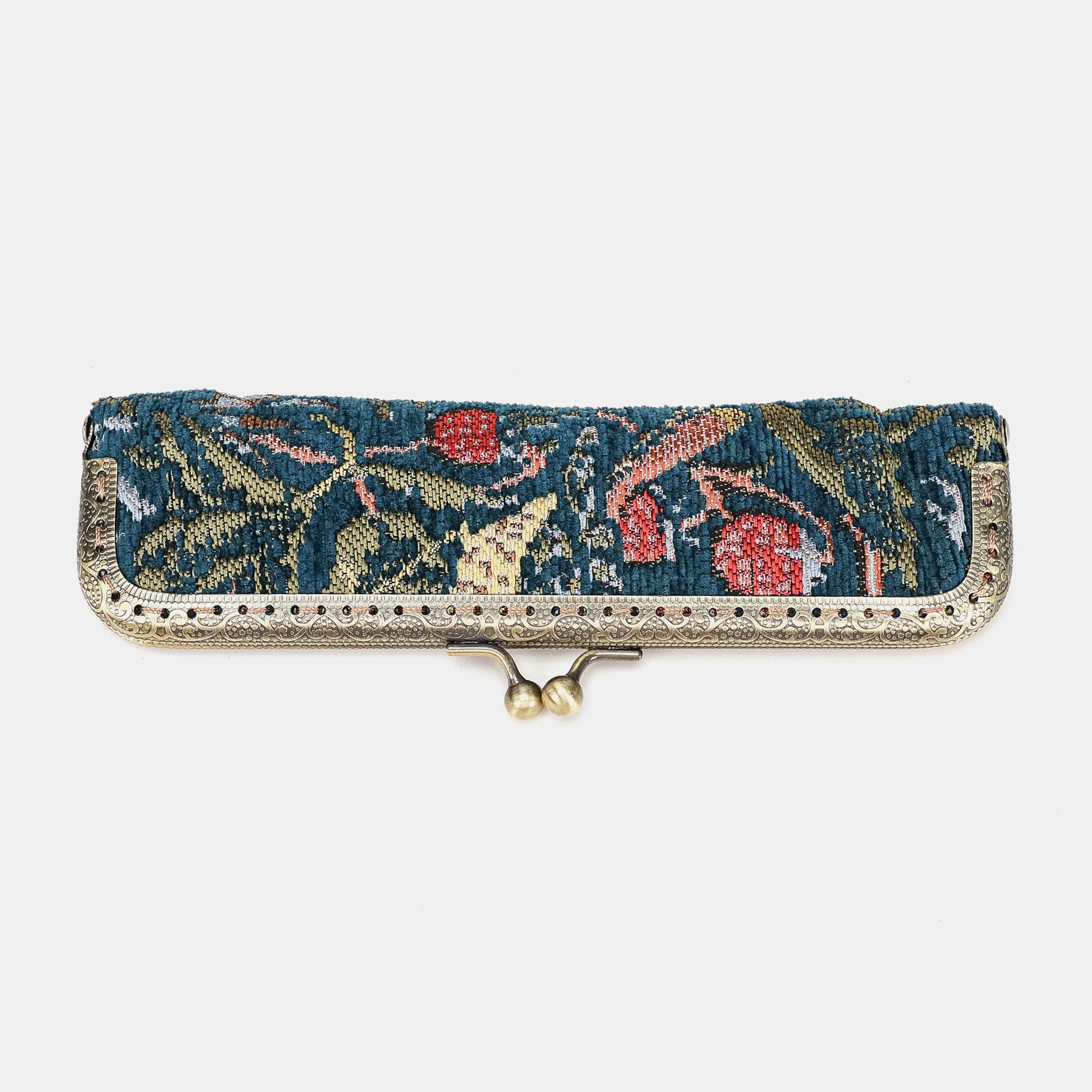 Strawberry Thief Duo Pen Case Carpetbag of America front