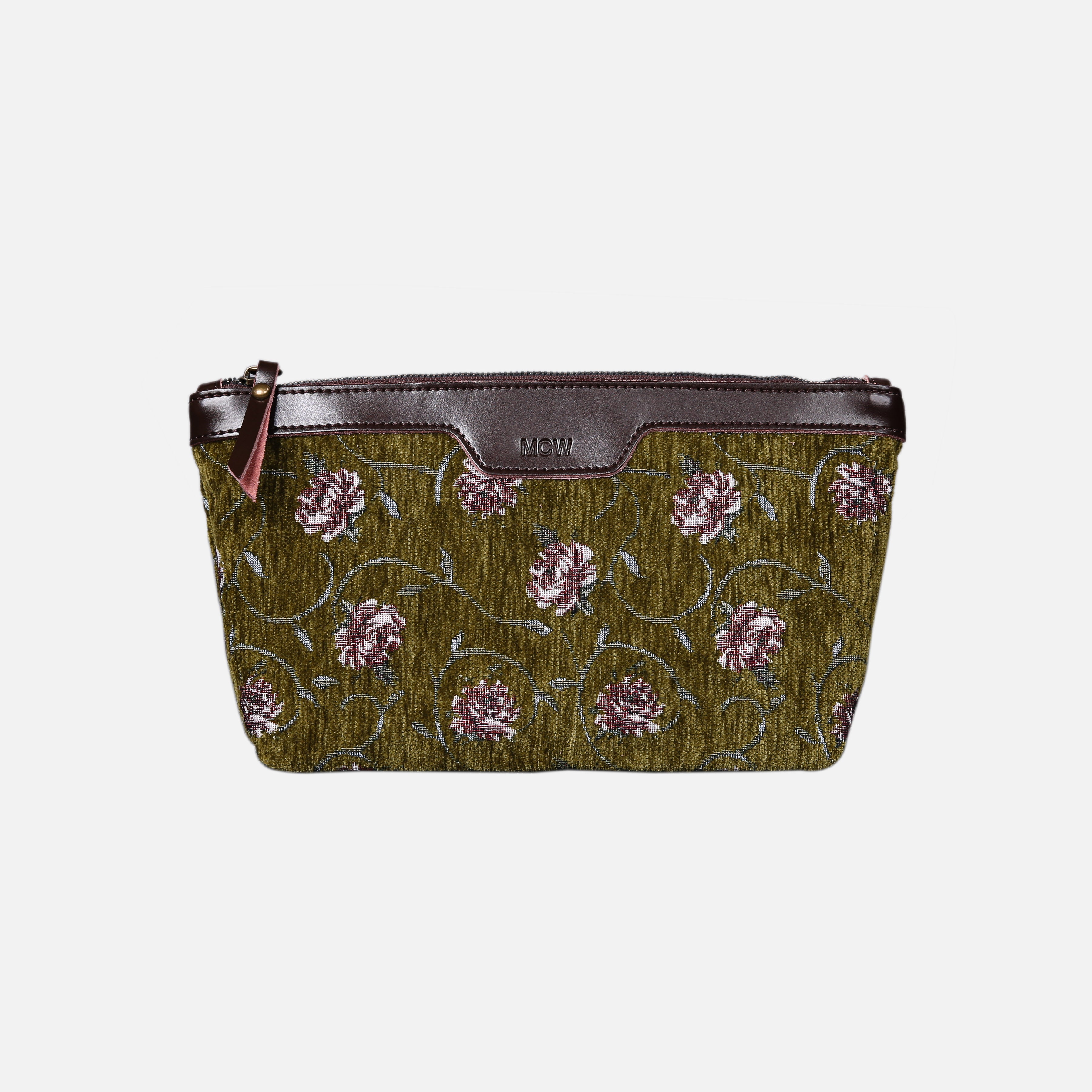 Climbing Rose Carpet Makeup Bag carpet bag MCW Handmade