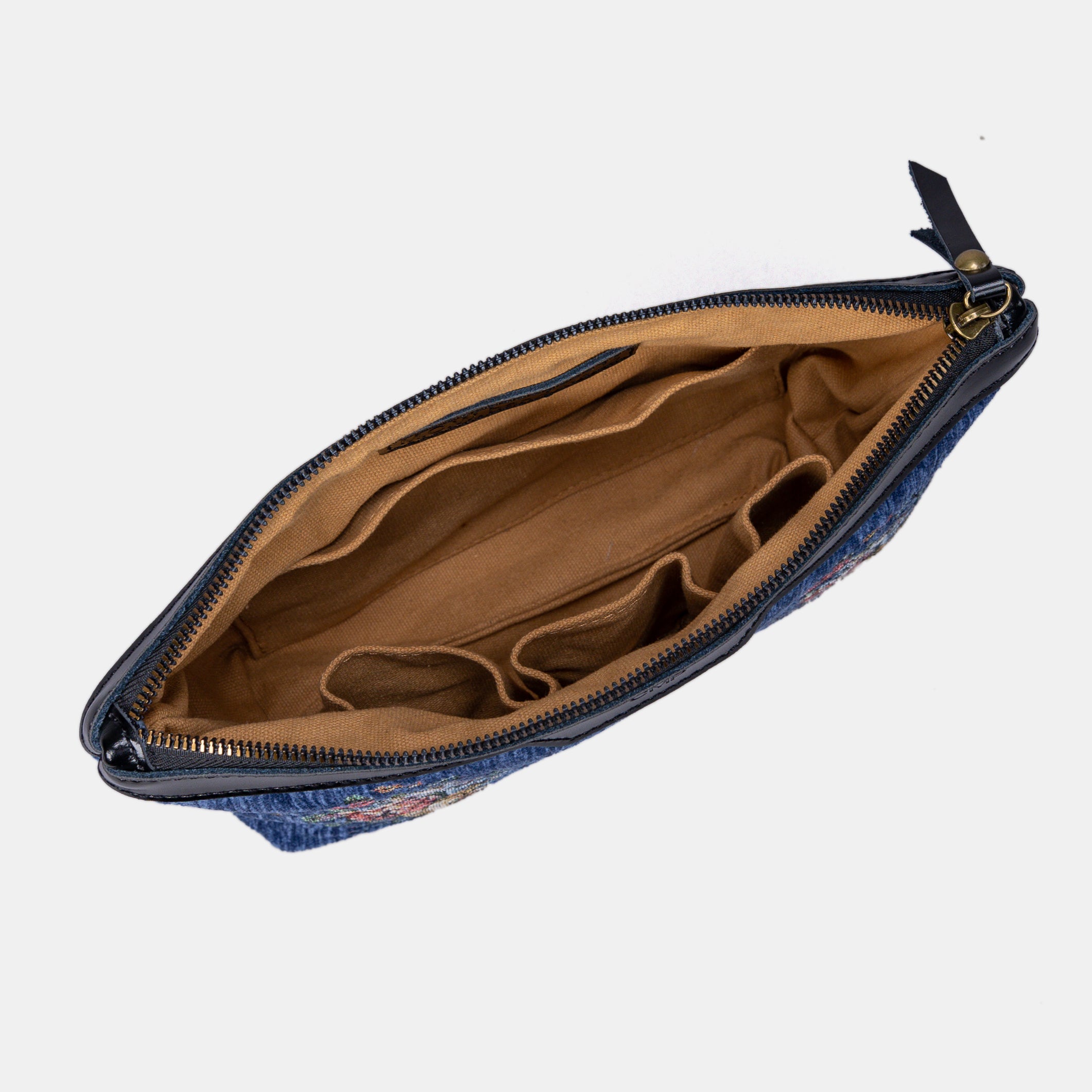 Rose Bouquet Carpet Makeup Bag inside