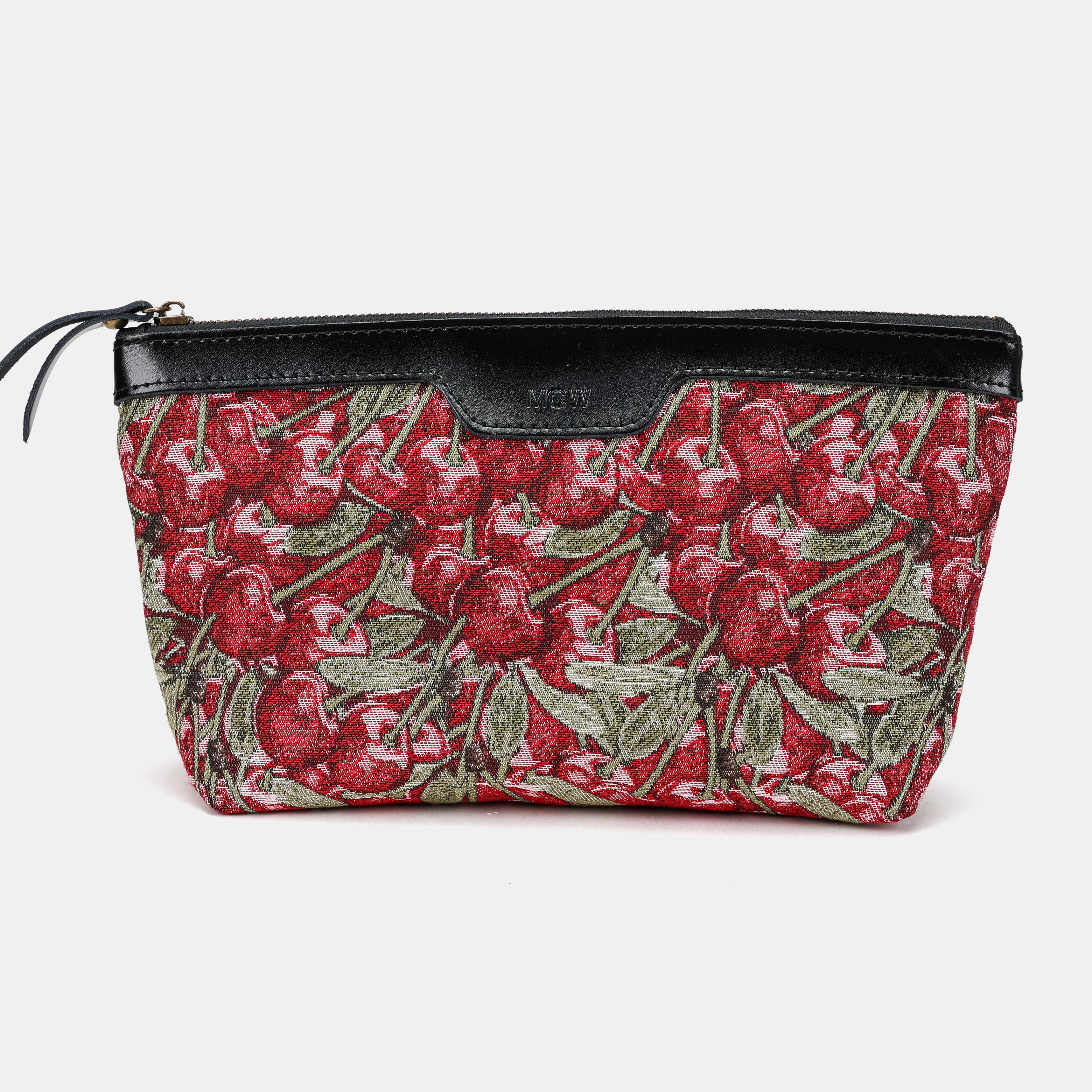 Cherry Cascade Carpet Makeup Bag Carpetbag of America main