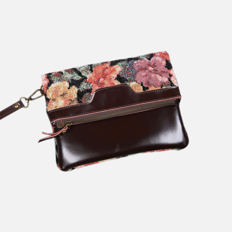 Floral Rose Carpet Clutch carpet bag MCW Handmade