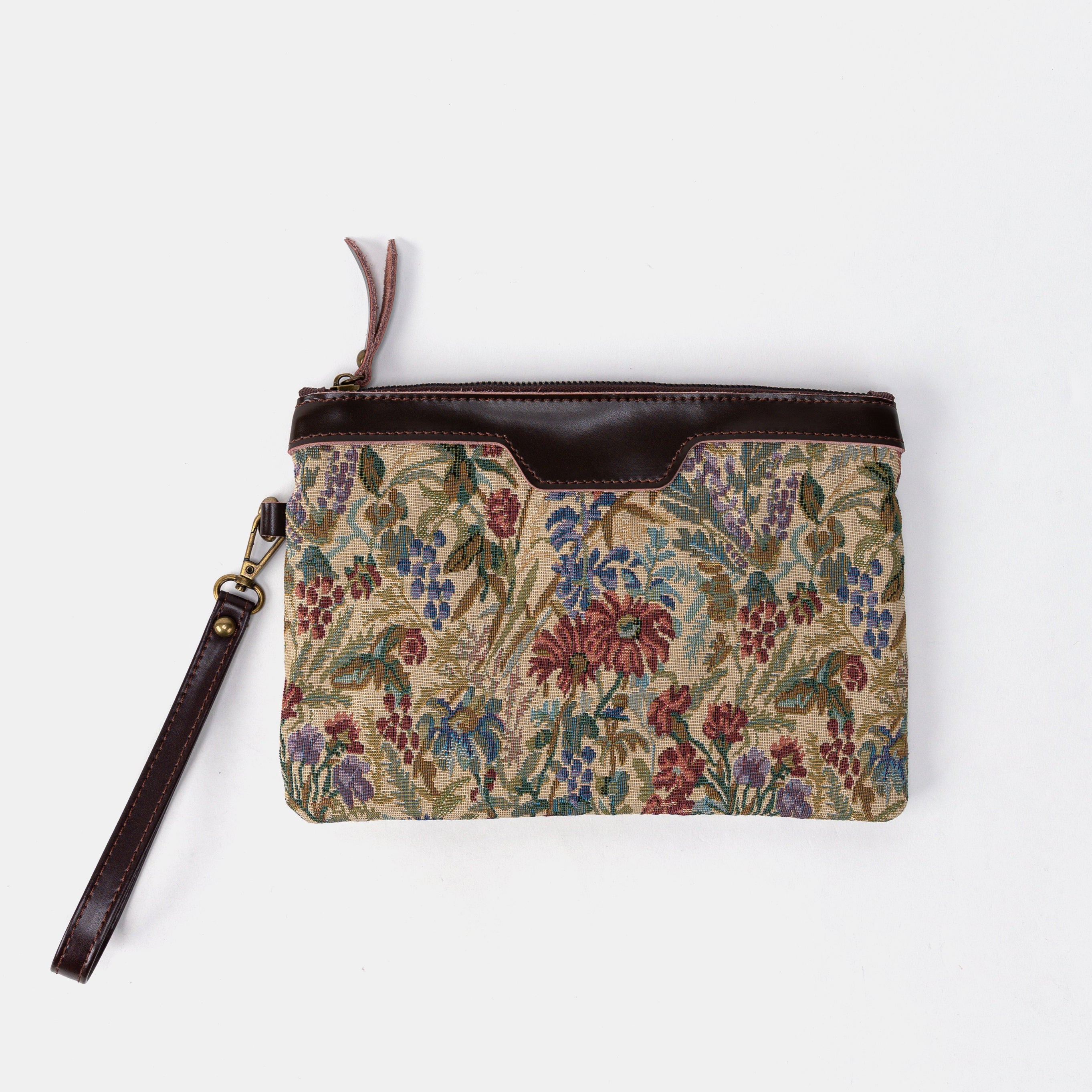 Spring Valley Mint Wristlet Clutch Front