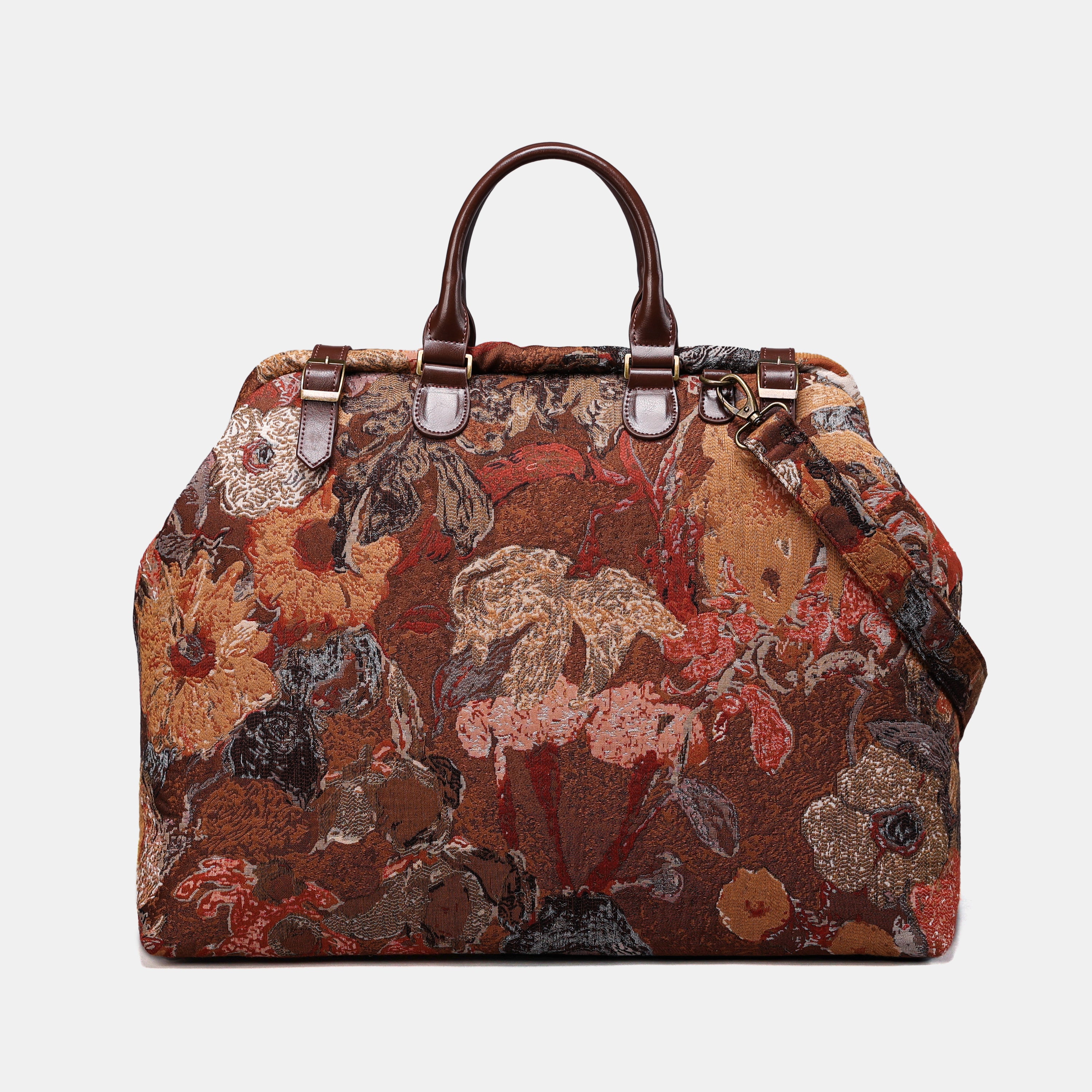 Abstract Brown Men's Carpetbag carpet bag MCW Handmade-2