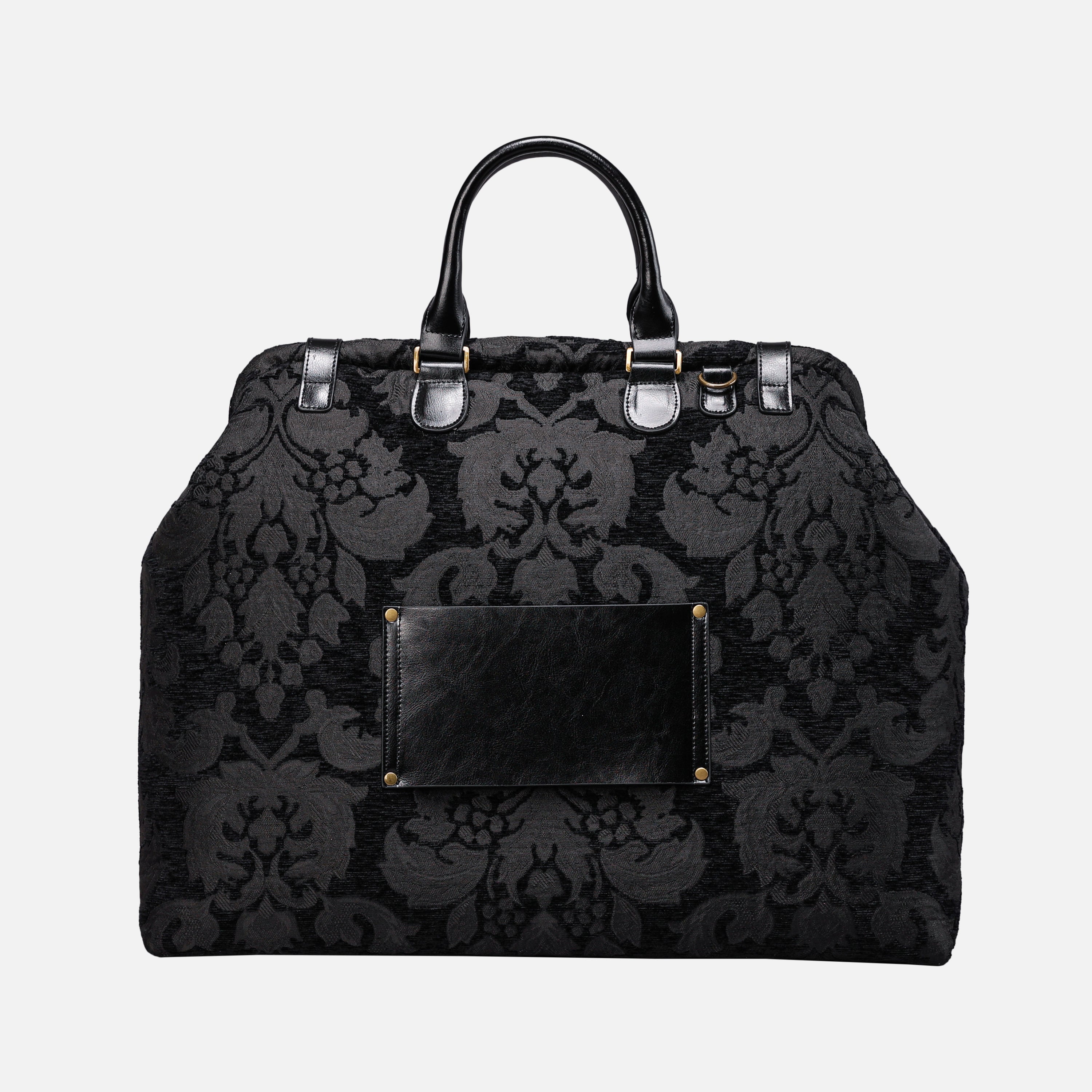 Victorian Blossom blk Men's Carpetbag carpet bag MCW Handmade-4