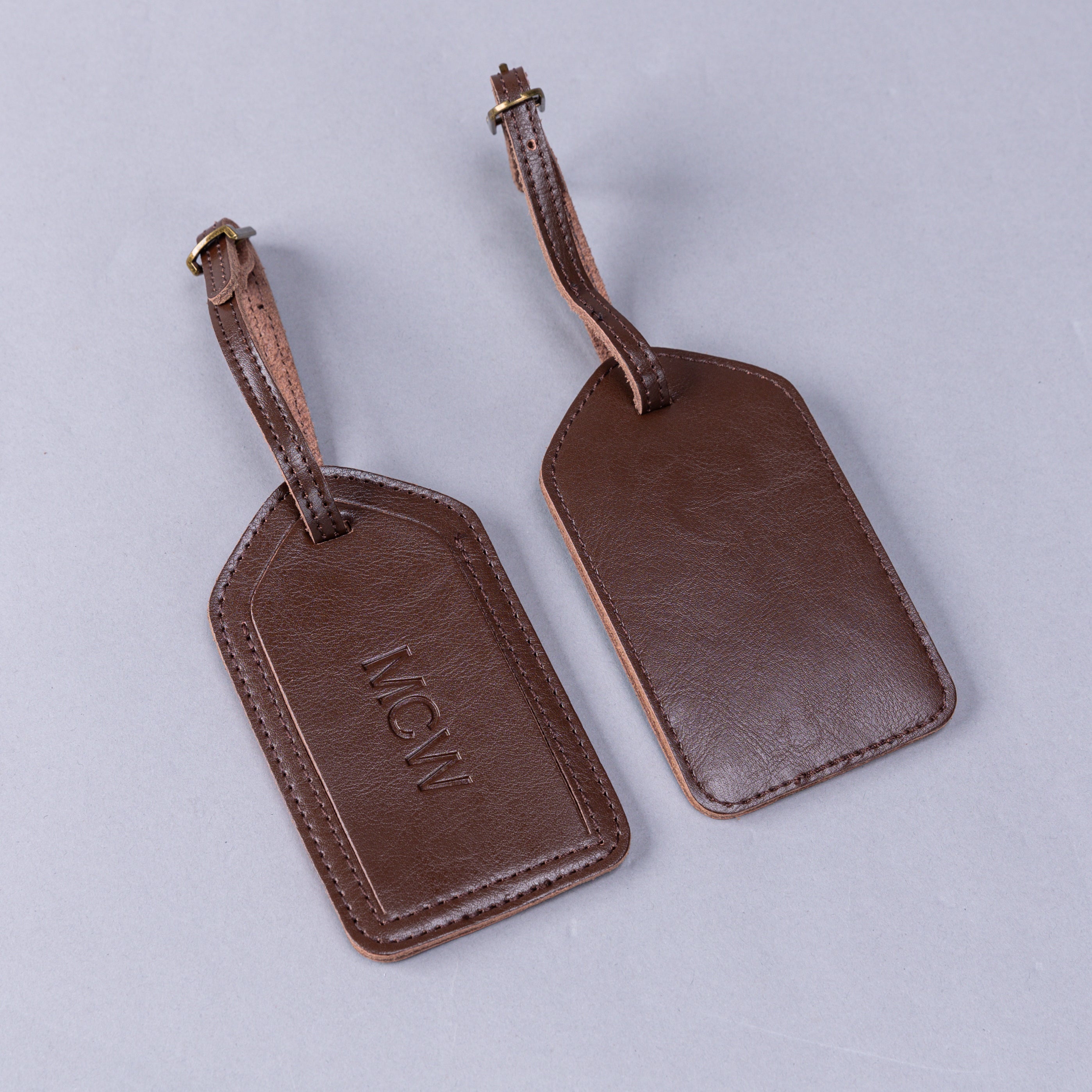 Personalized Leather Luggage Tag MCW Handmade