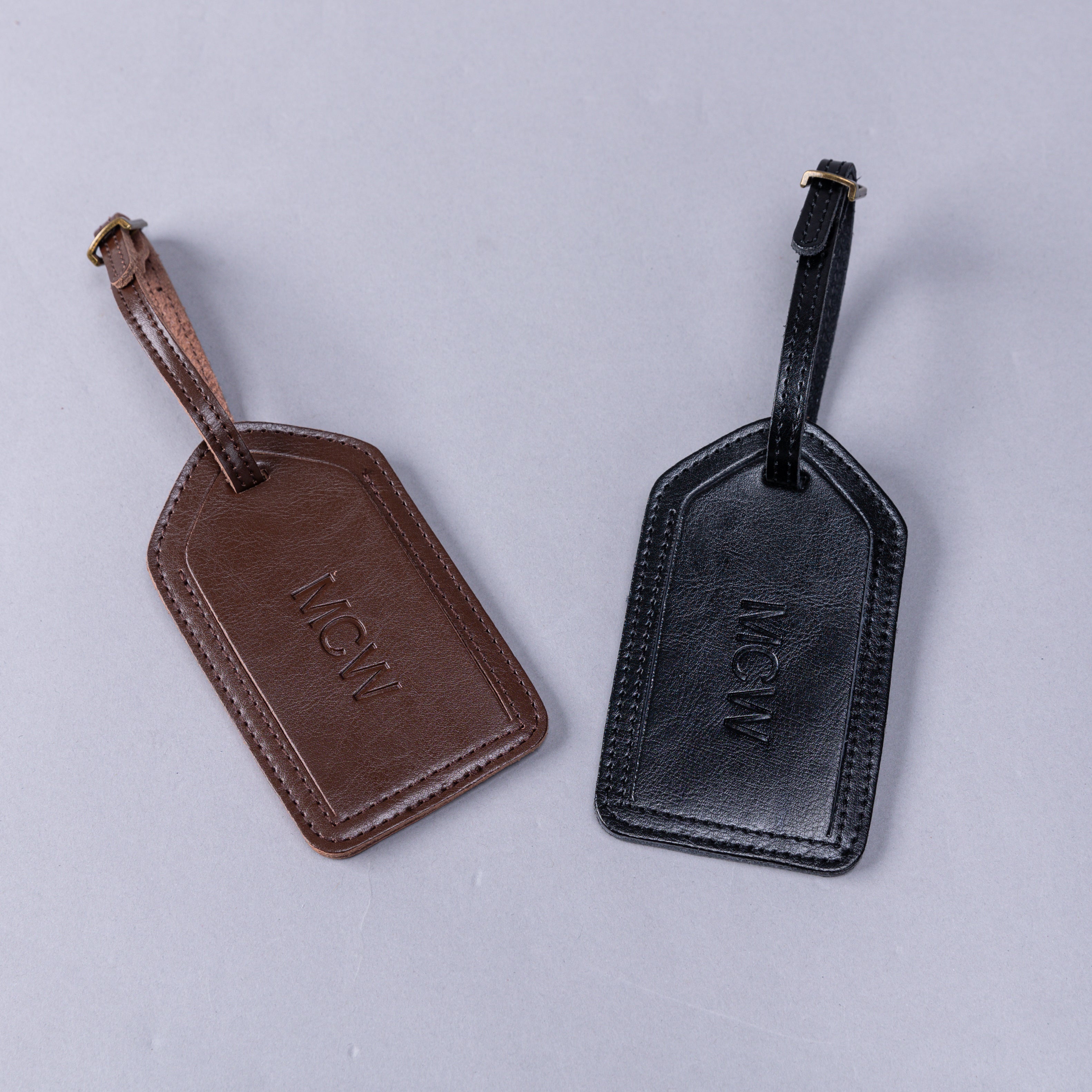 Personalized Leather Luggage Tag MCW Handmade