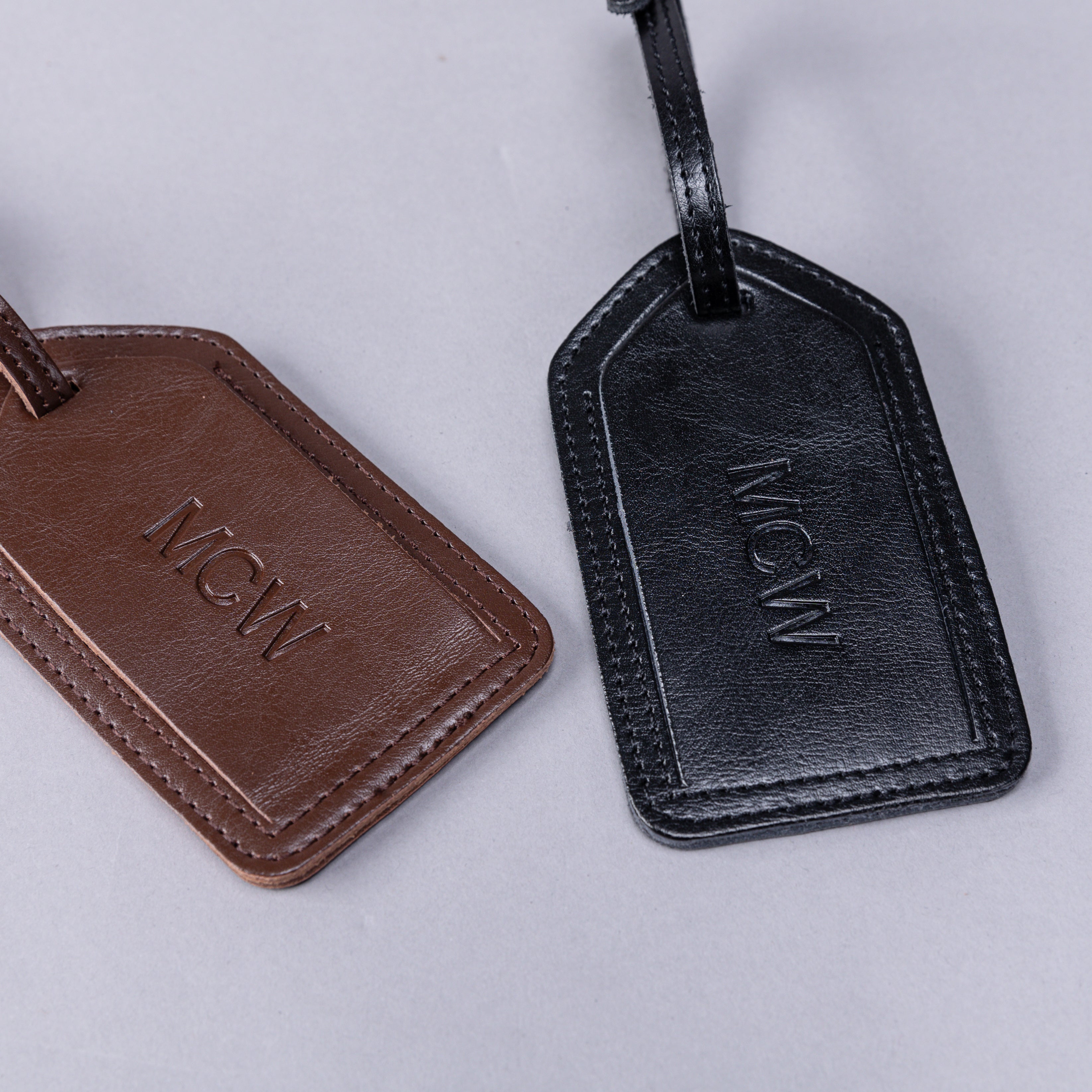 Personalized Leather Luggage Tag MCW Handmade