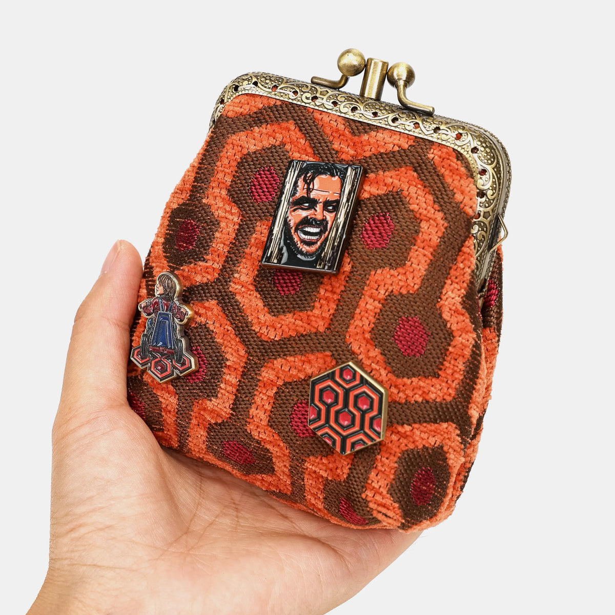The Shining Enamel Pin Set | 6 Horror Collector Pins holding