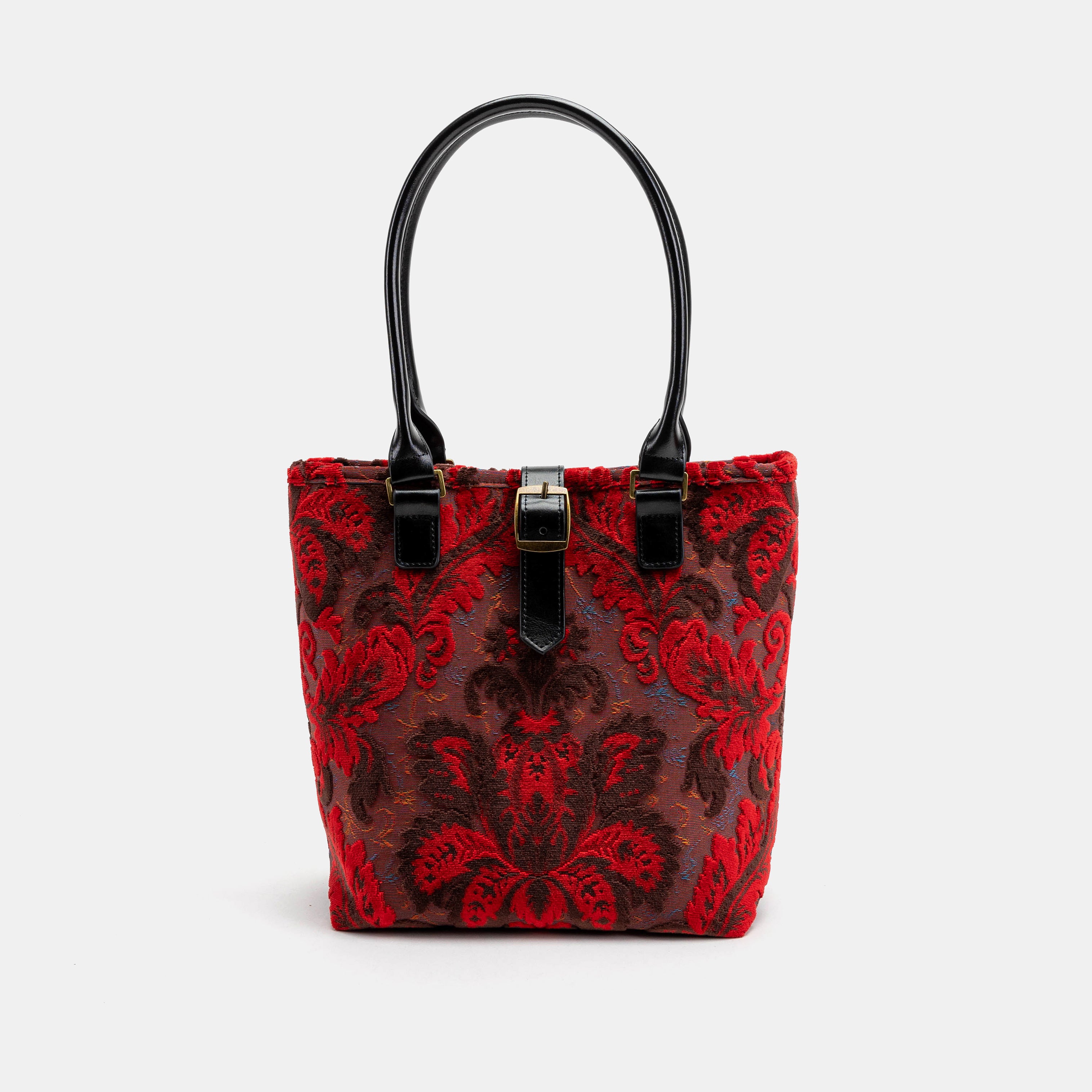 Burnout Velvet Revival Scarlet Everyday Tote main