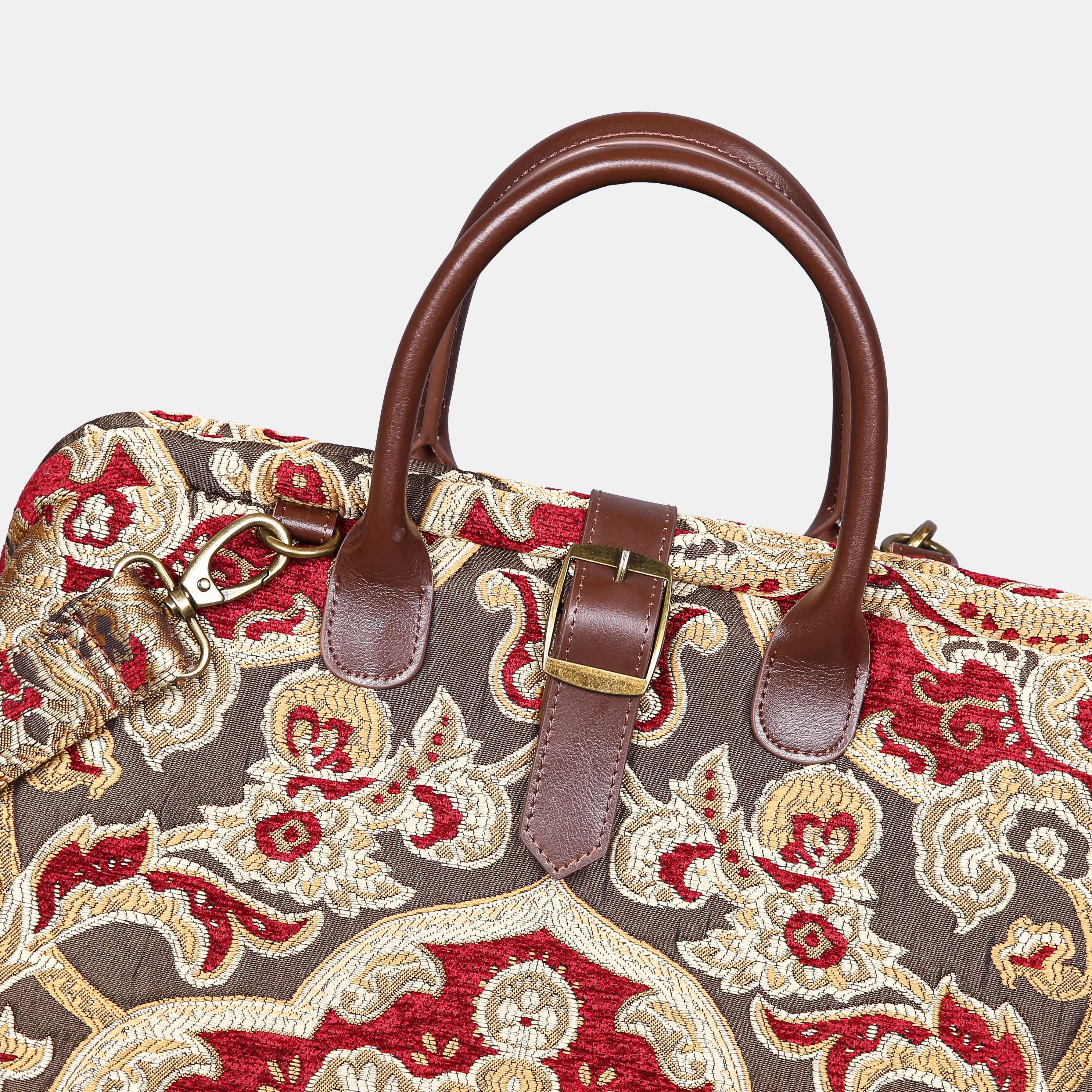 Cammino Gold Mary Poppins Weekender Carpetbag of America buckle