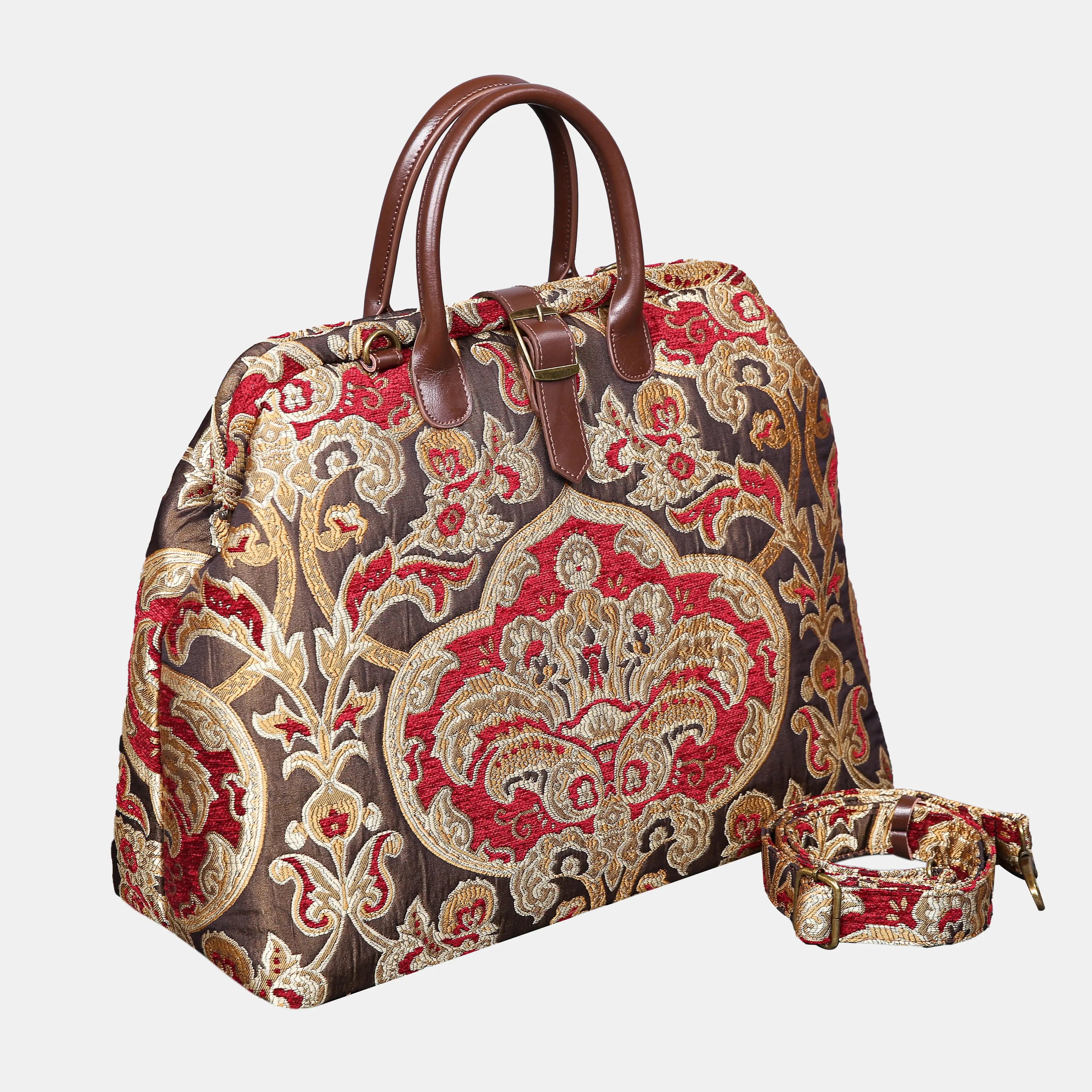 Cammino Gold Mary Poppins Weekender Carpetbag of America with shoulder strap