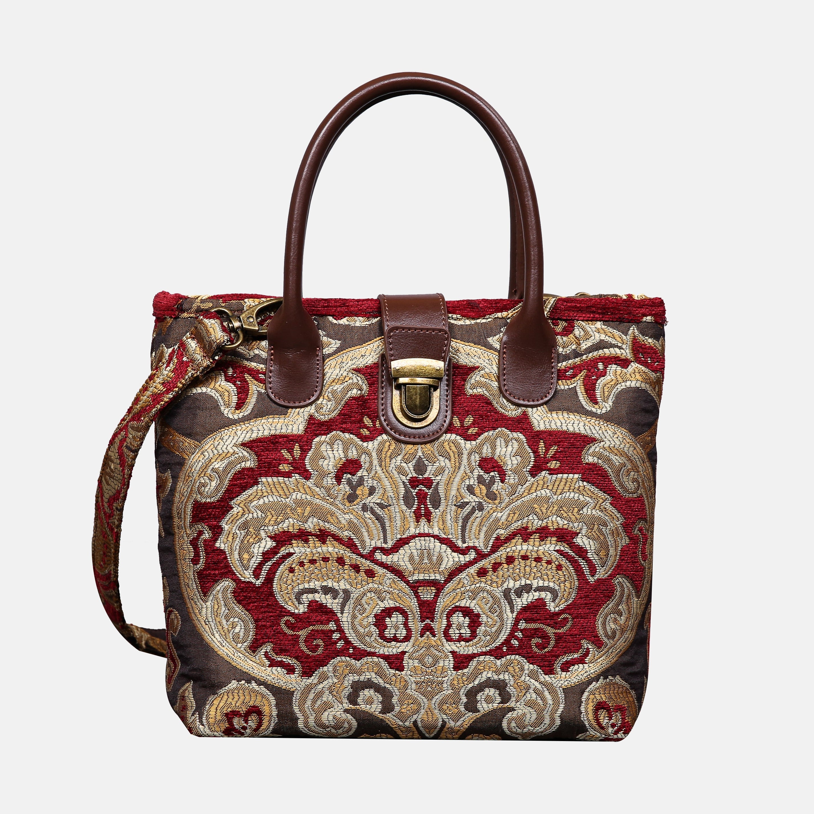 Cammino Gold Tuck Lock Carpet Satchel carpet bag MCW Handmade of America main