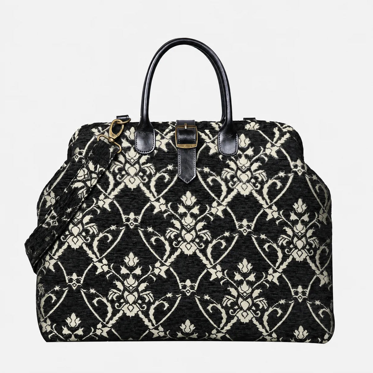 Carnaby Black Dark Green Mary Poppins Weekender Carpetbag of America main