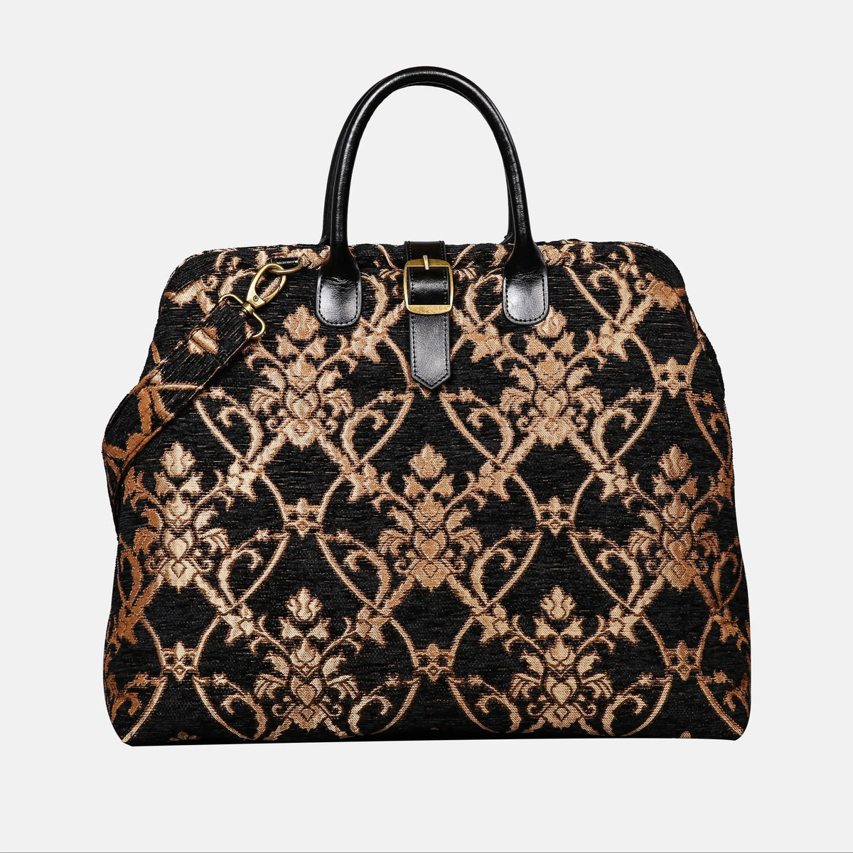 Carnaby Black/Gold Mary Poppins Weekender Carpetbag of America main