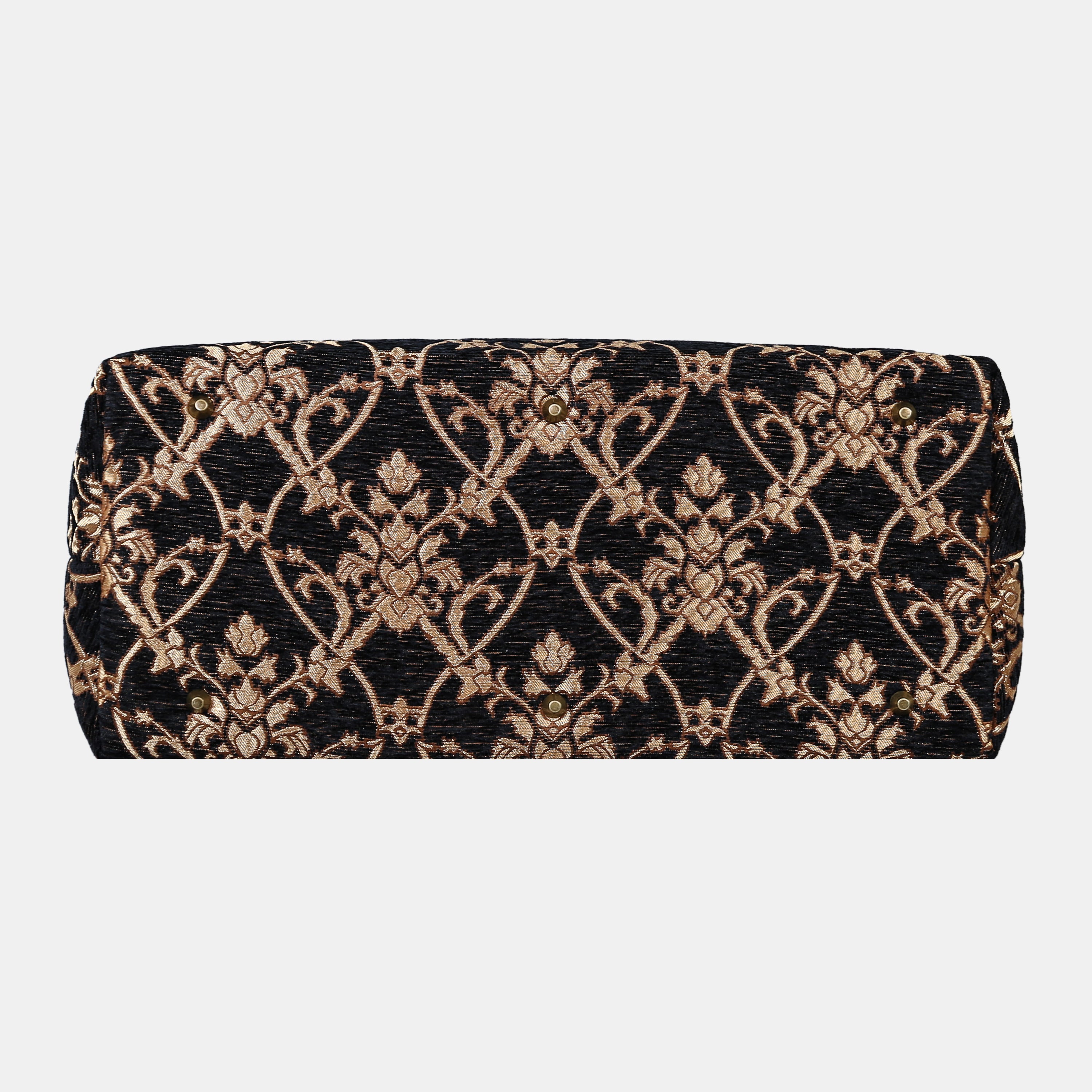 CARNABY Black Large Carpetbag of America bottom