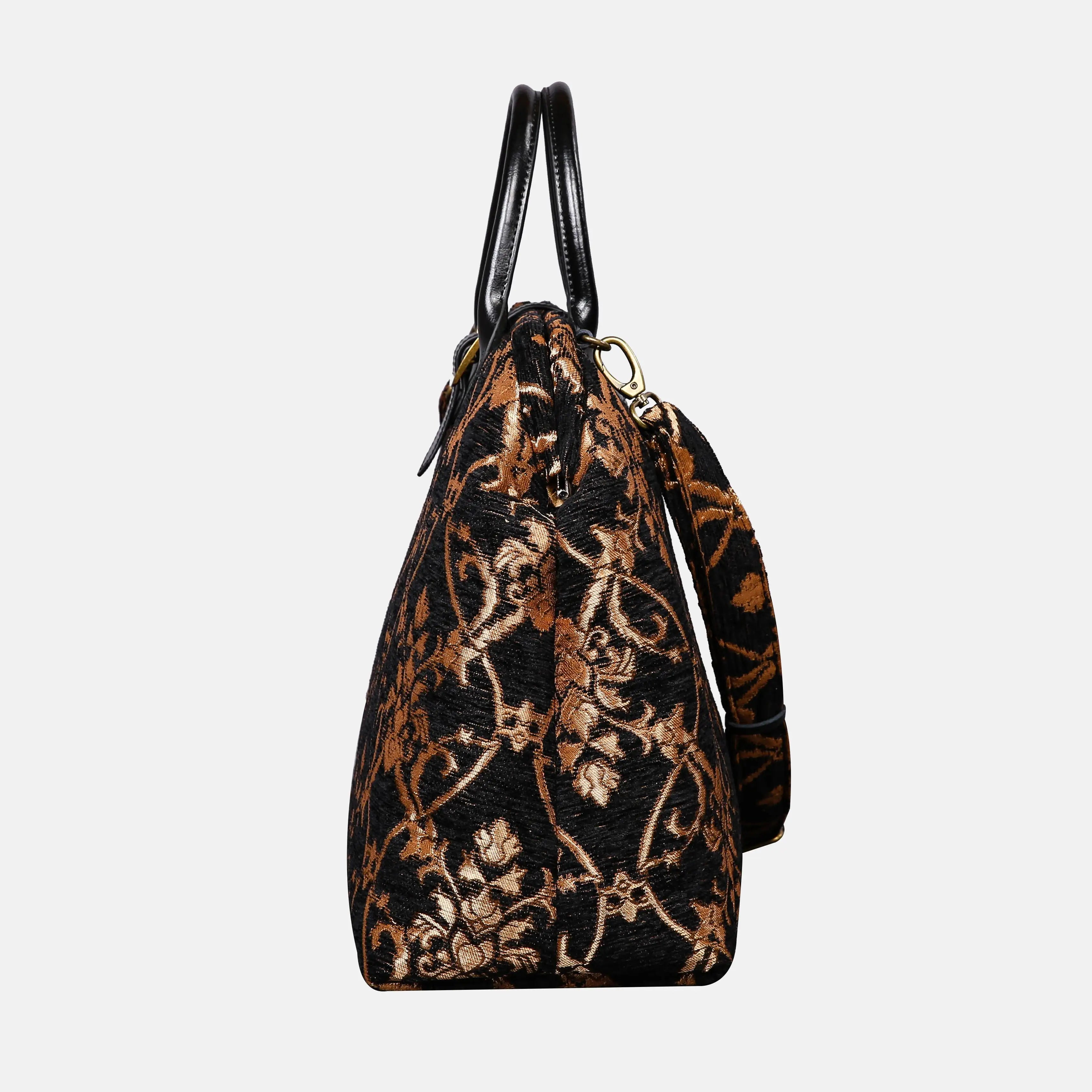 Carnaby Black Mary Poppins Weekender Carpetbag of America side