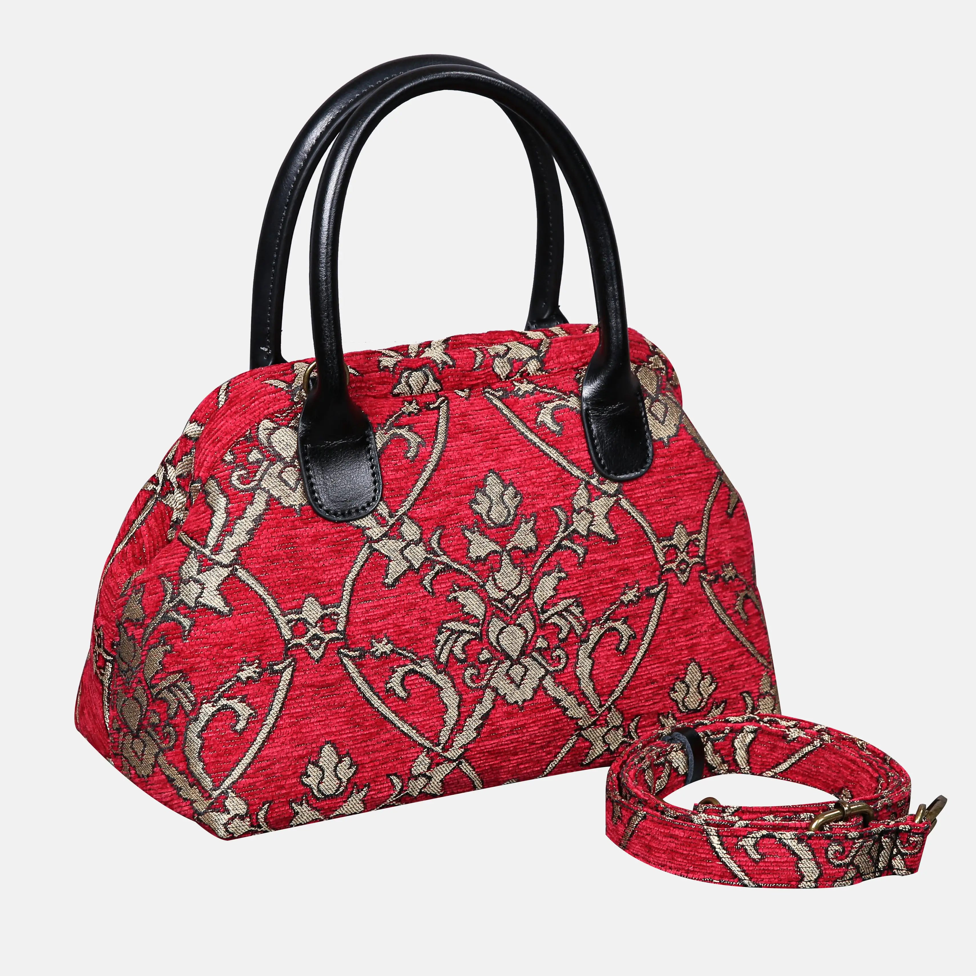 CARNABY Red Carpet Satchel carpet bag MCW Handmade of America with strap