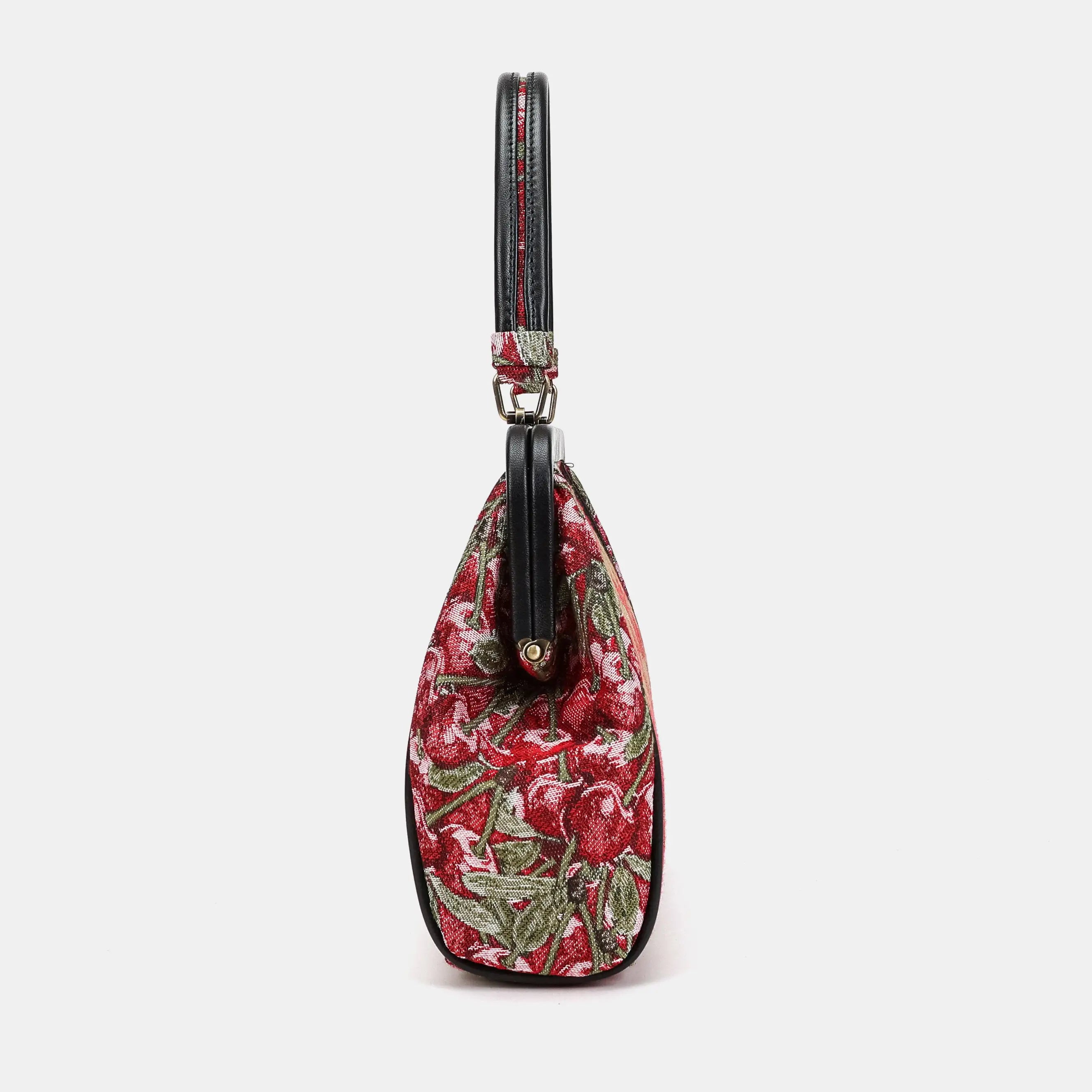 Cherry Cascade Alma Satchel Carpetbag of America side