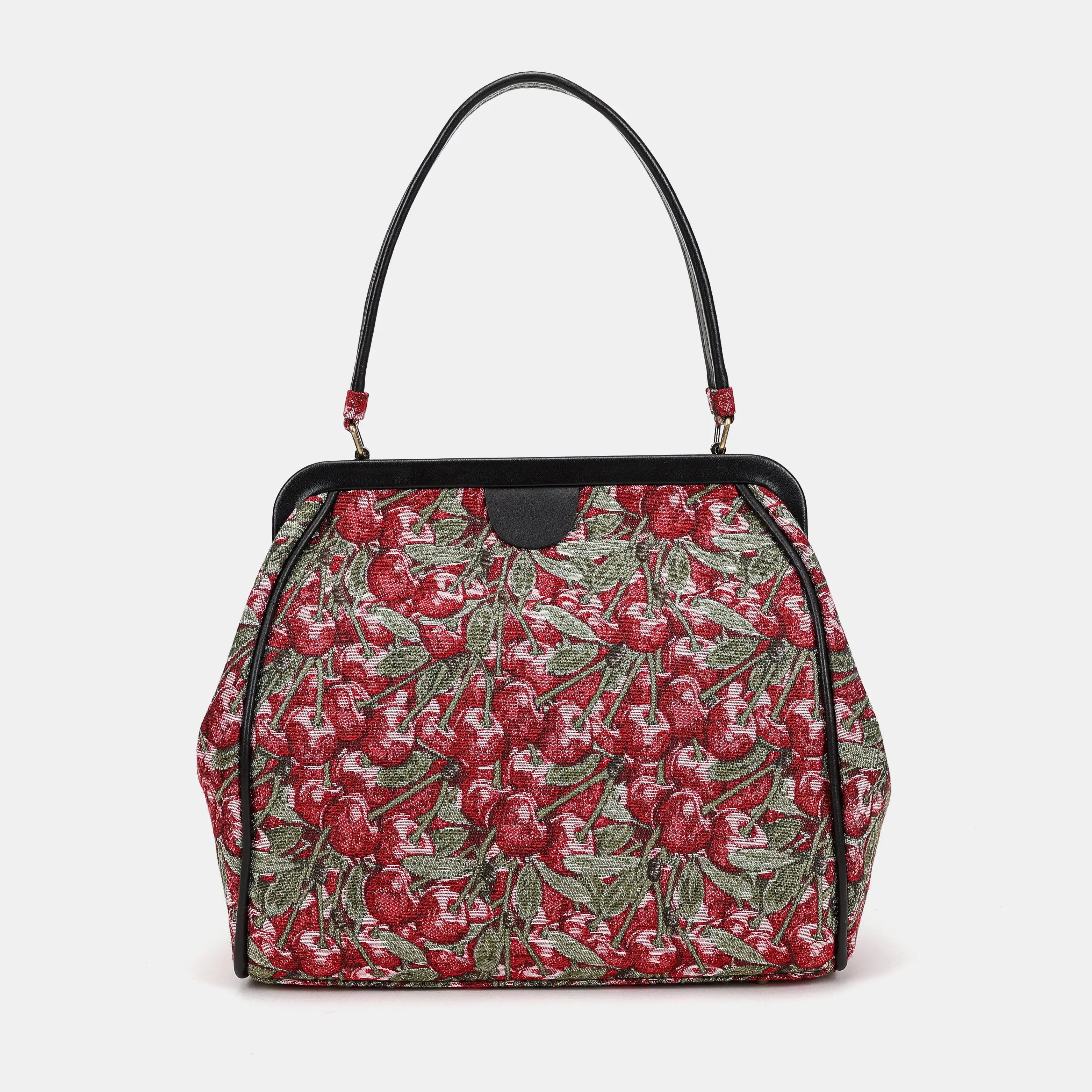 Cherry Cascade Alma Shoulder Bag Carpetbag of America main