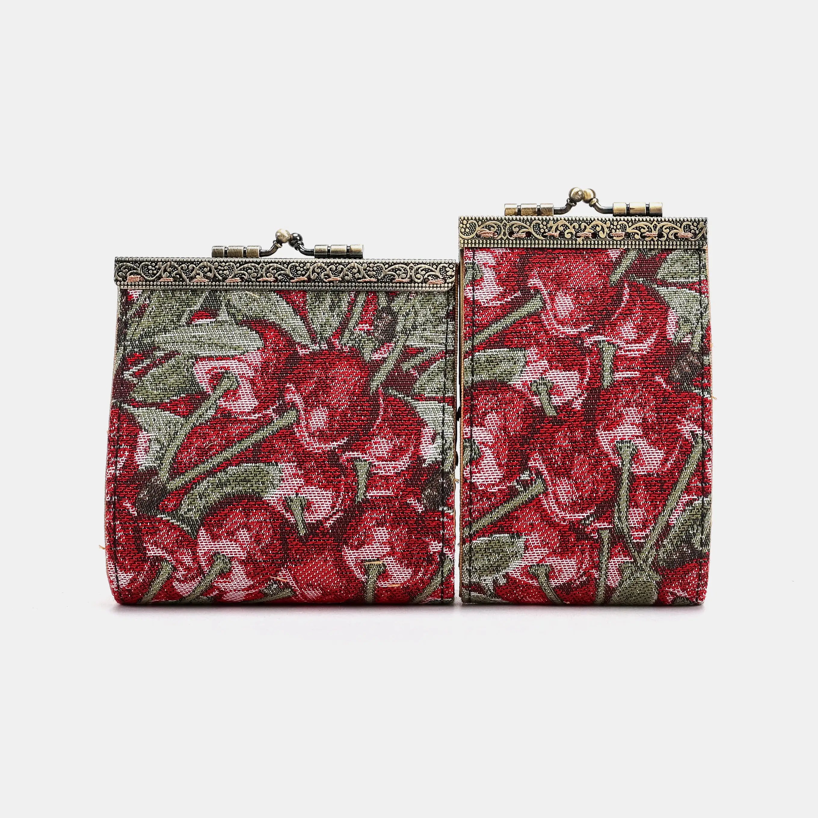 Cherry Cascade Card Wallet Carpetbag of America back