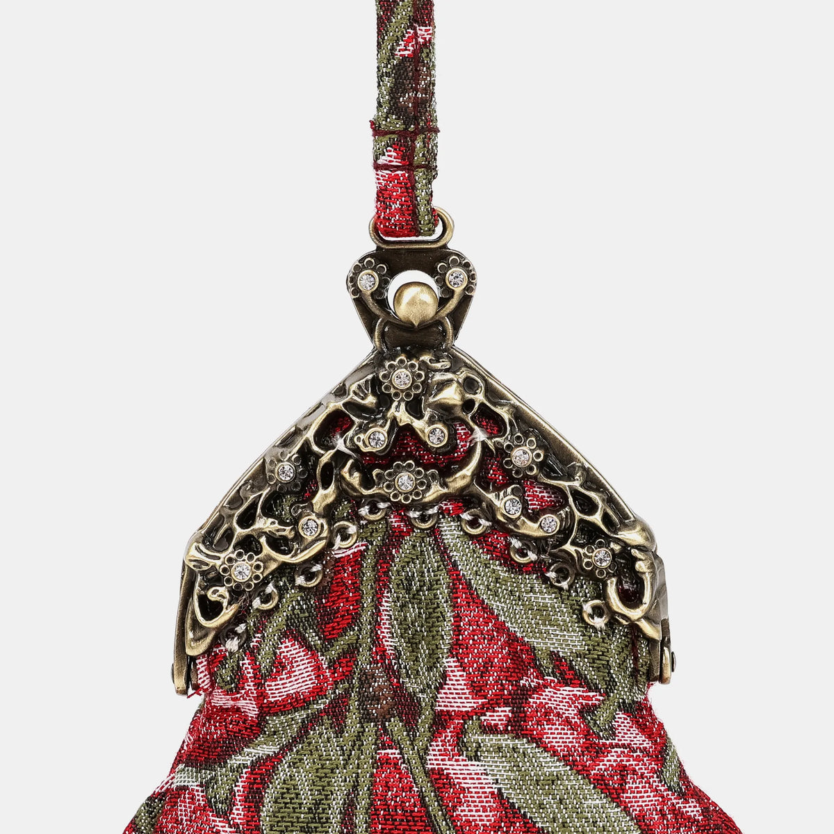 Cherry Cascade Chatelaine Purse Wristlet Bag of America details