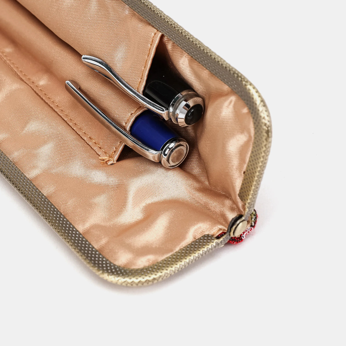 Cherry Cascade Duo Pen Case Carpetbag of America detail