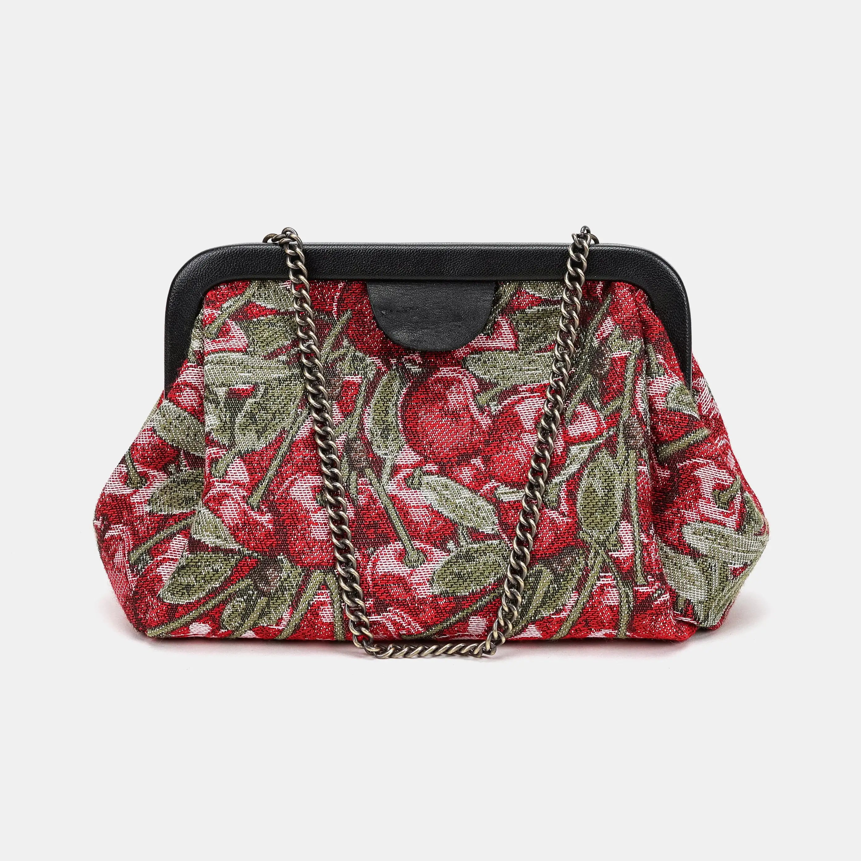 Cherry Cascade Evening Bag Clutch Carpetbag of America main