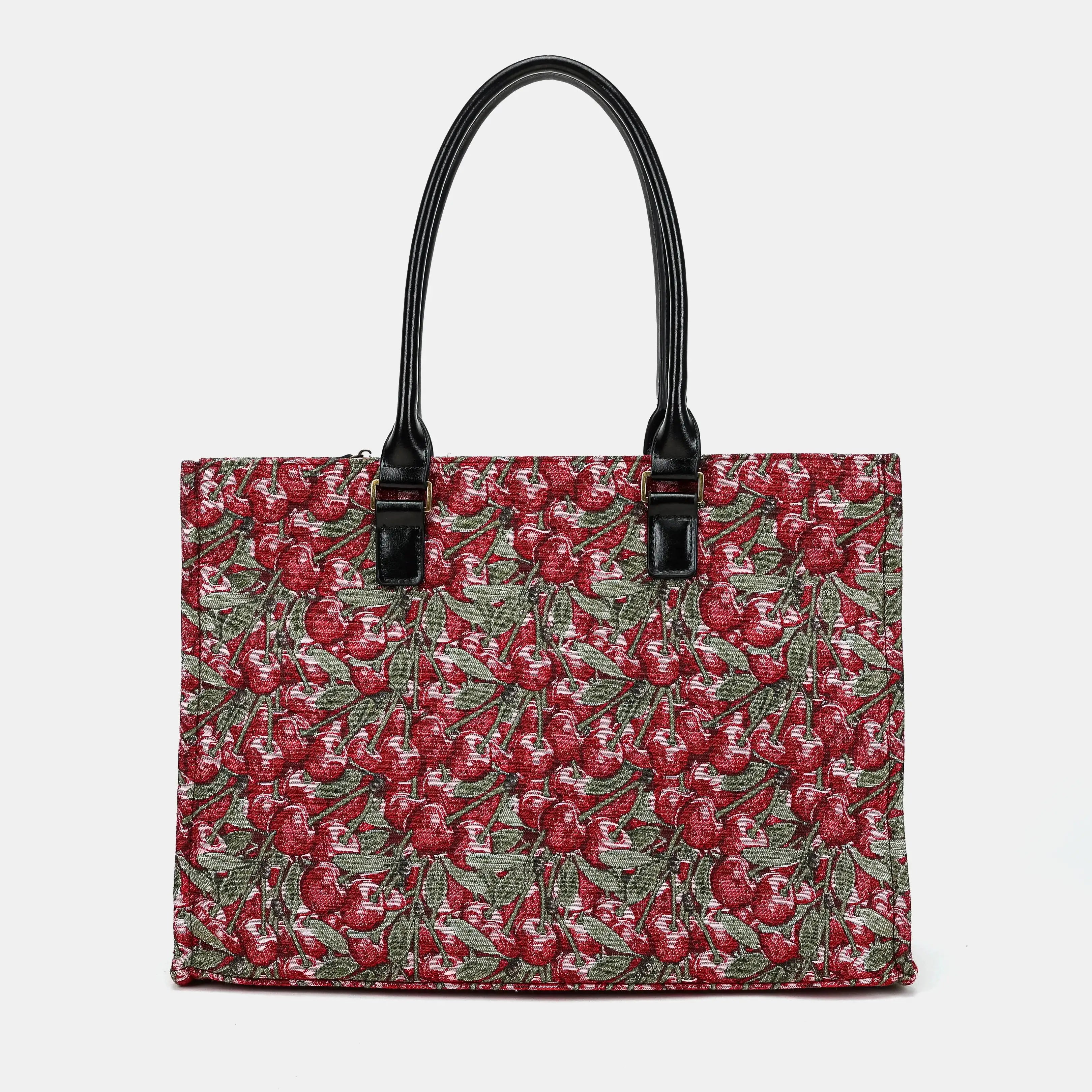 Cherry Cascade Laptop Work Tote Carpetbag of America main