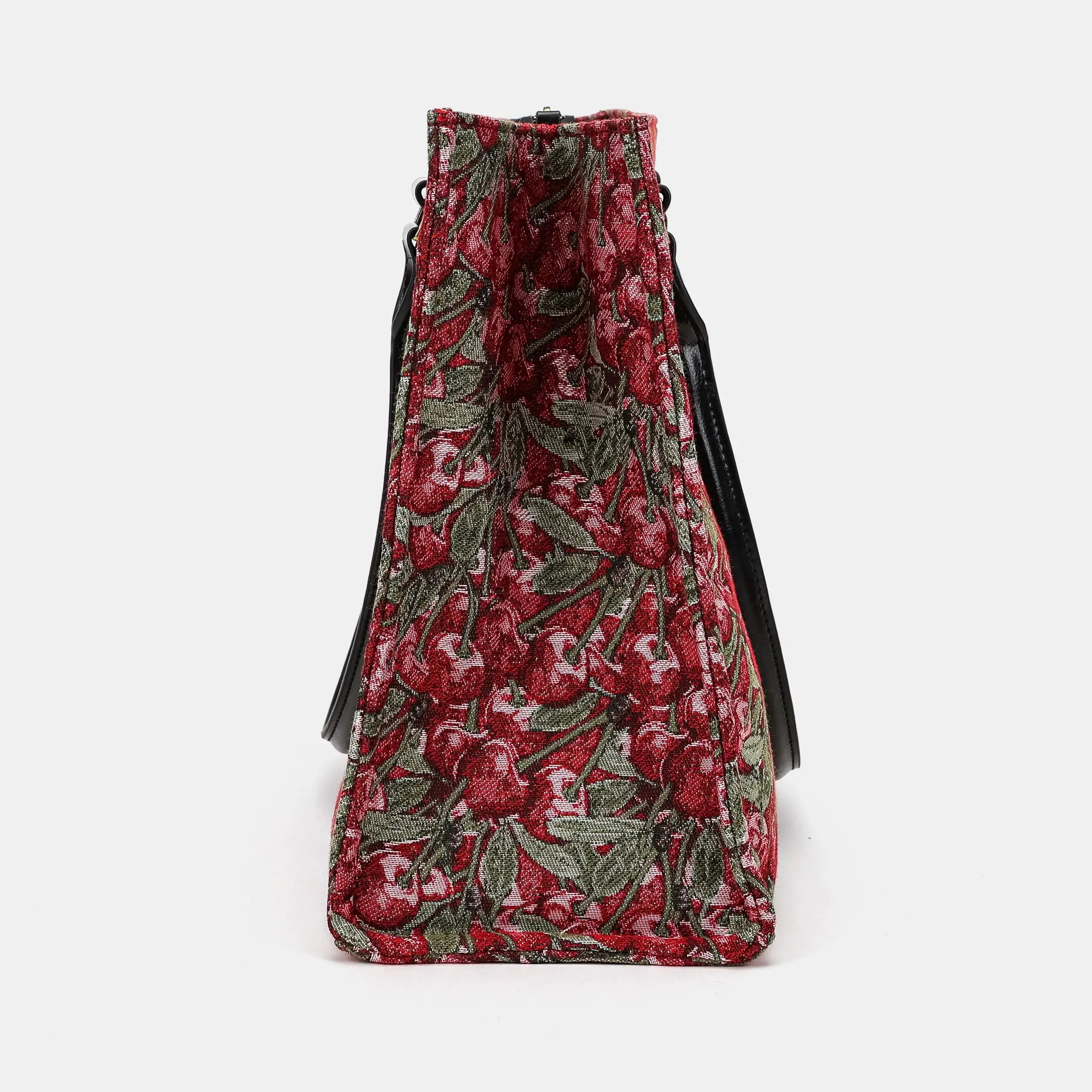 Cherry Cascade Laptop Work Tote Carpetbag of America side