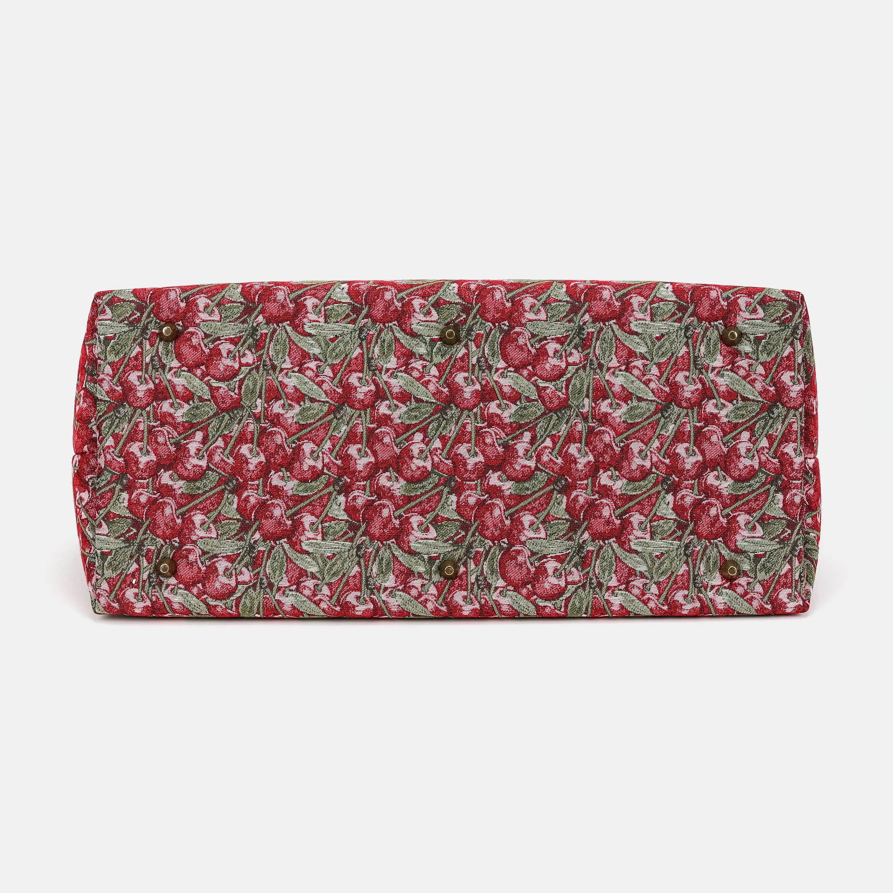 Cherry Cascade Large Carpetbag of America bottom