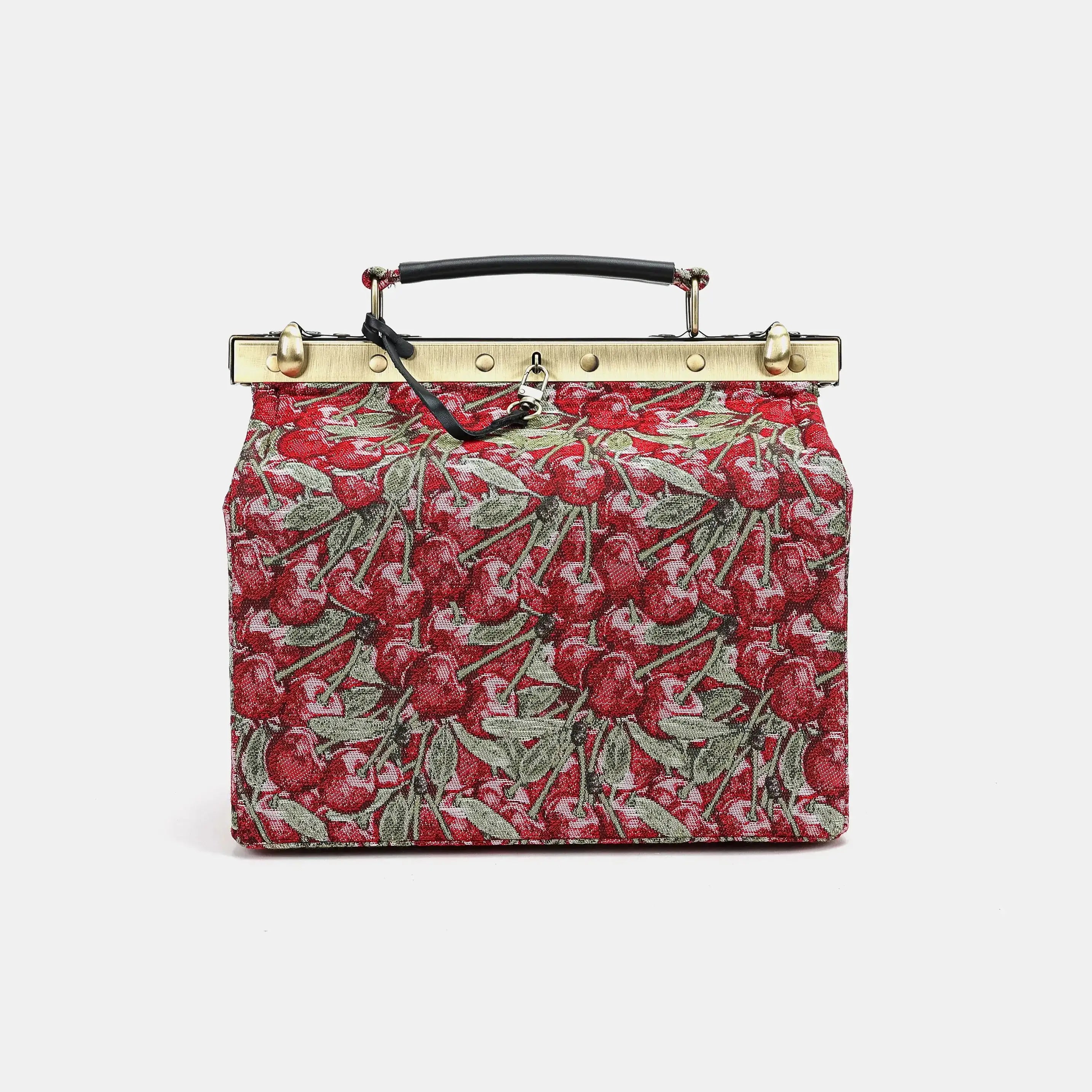 Cherry Cascade Vivienne Carpet Purse Gladstone Bag of America main