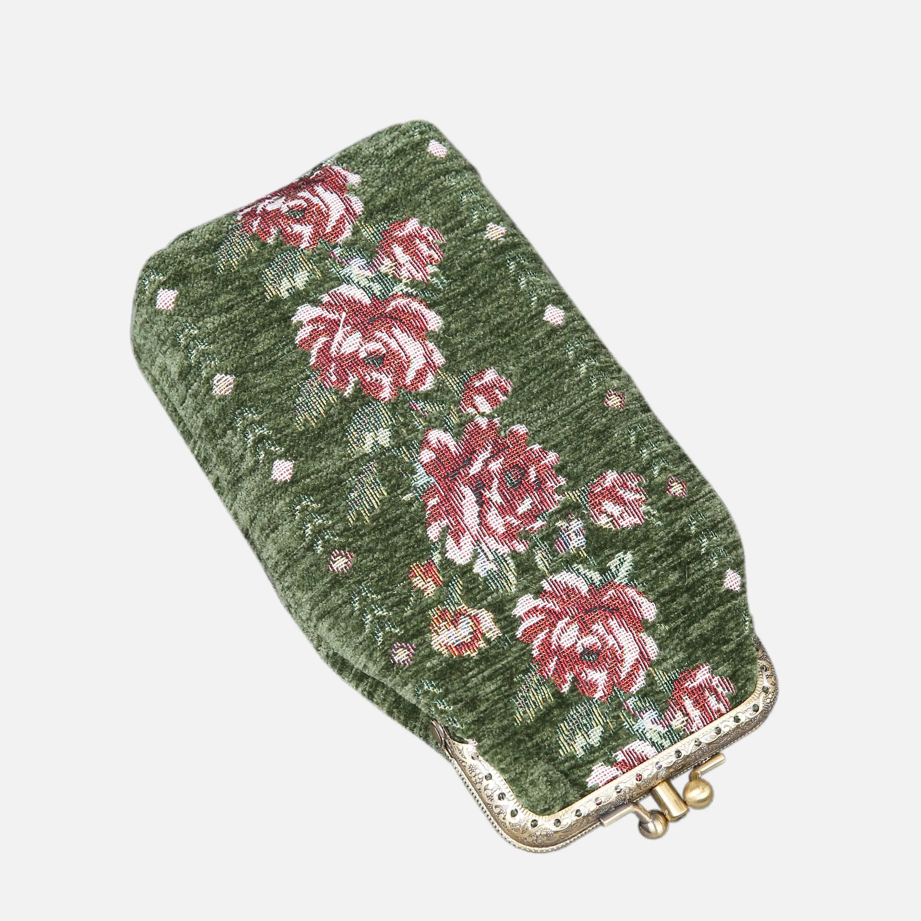 Rose Series Arugula Green Carpet Eyeglasses Case Rose Trail of America front-1