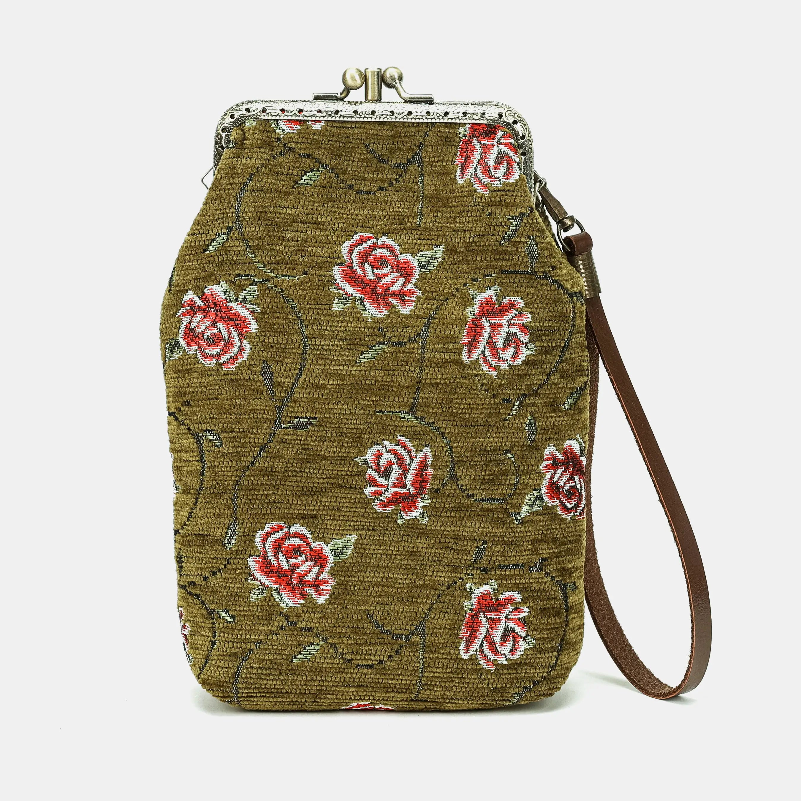 Climbing Rose Avocado Carpet Phone Case of America back