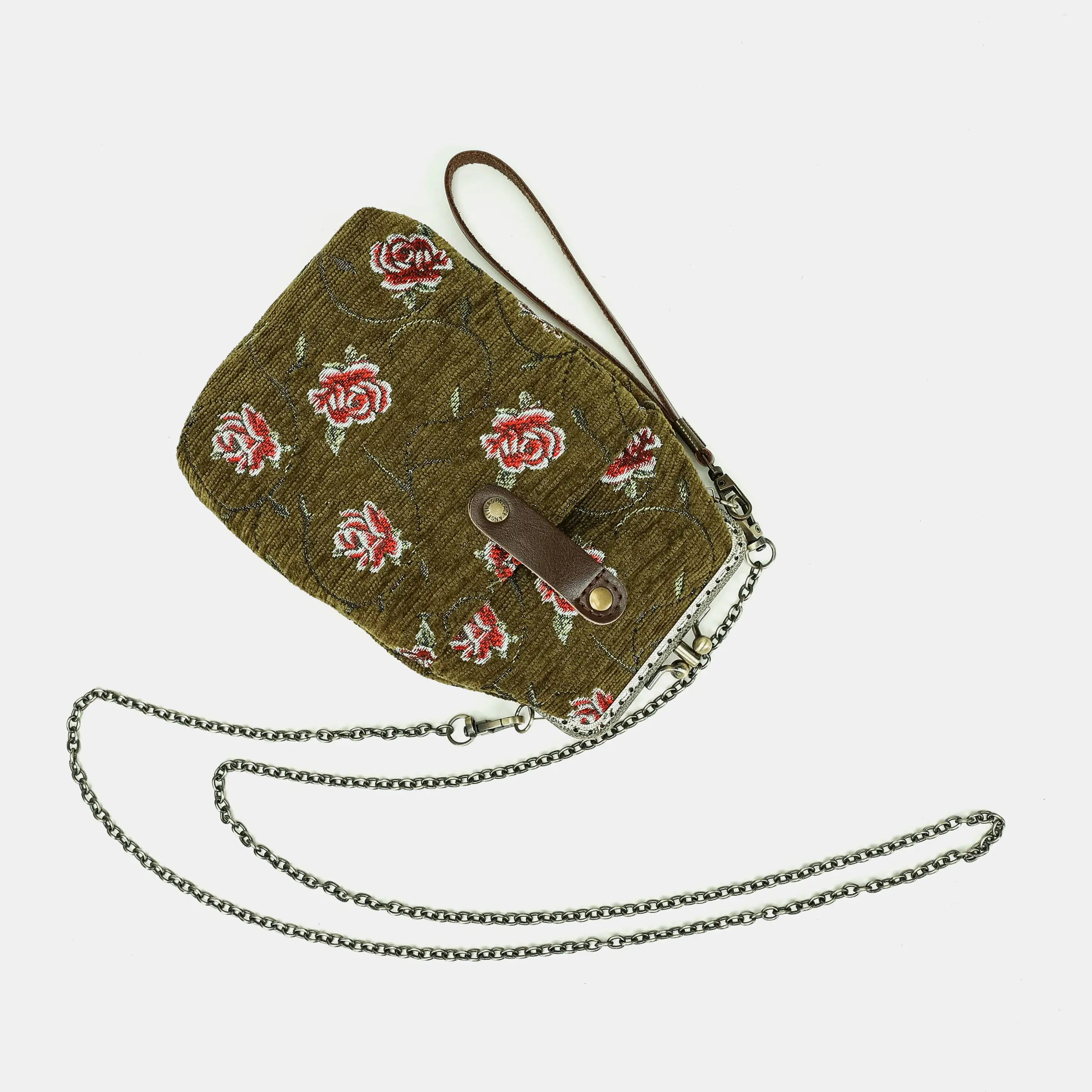 Climbing Rose Avocado Carpet Phone Case of America with chain