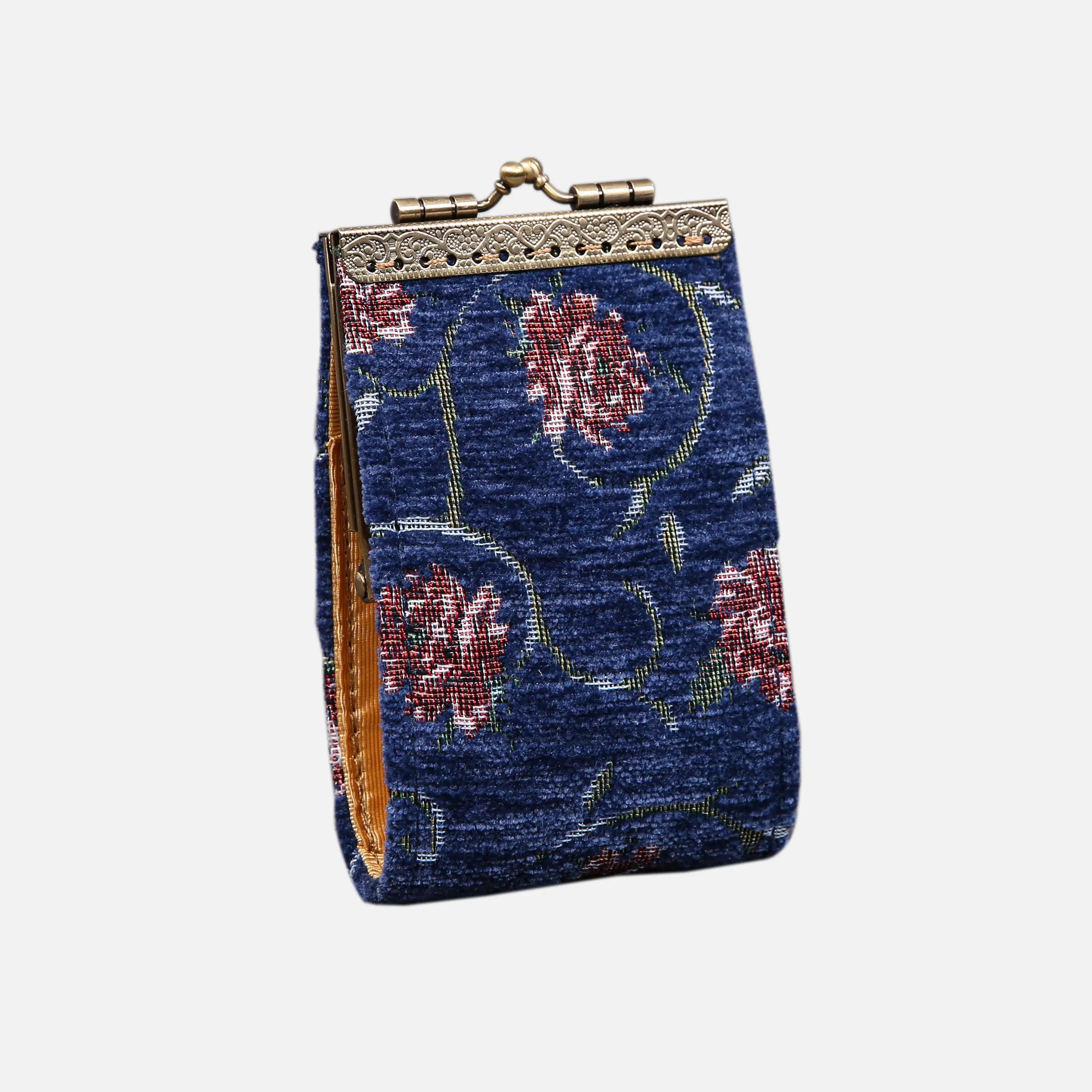 Climbing Rose Blue Card Wallet of America 11 slots main