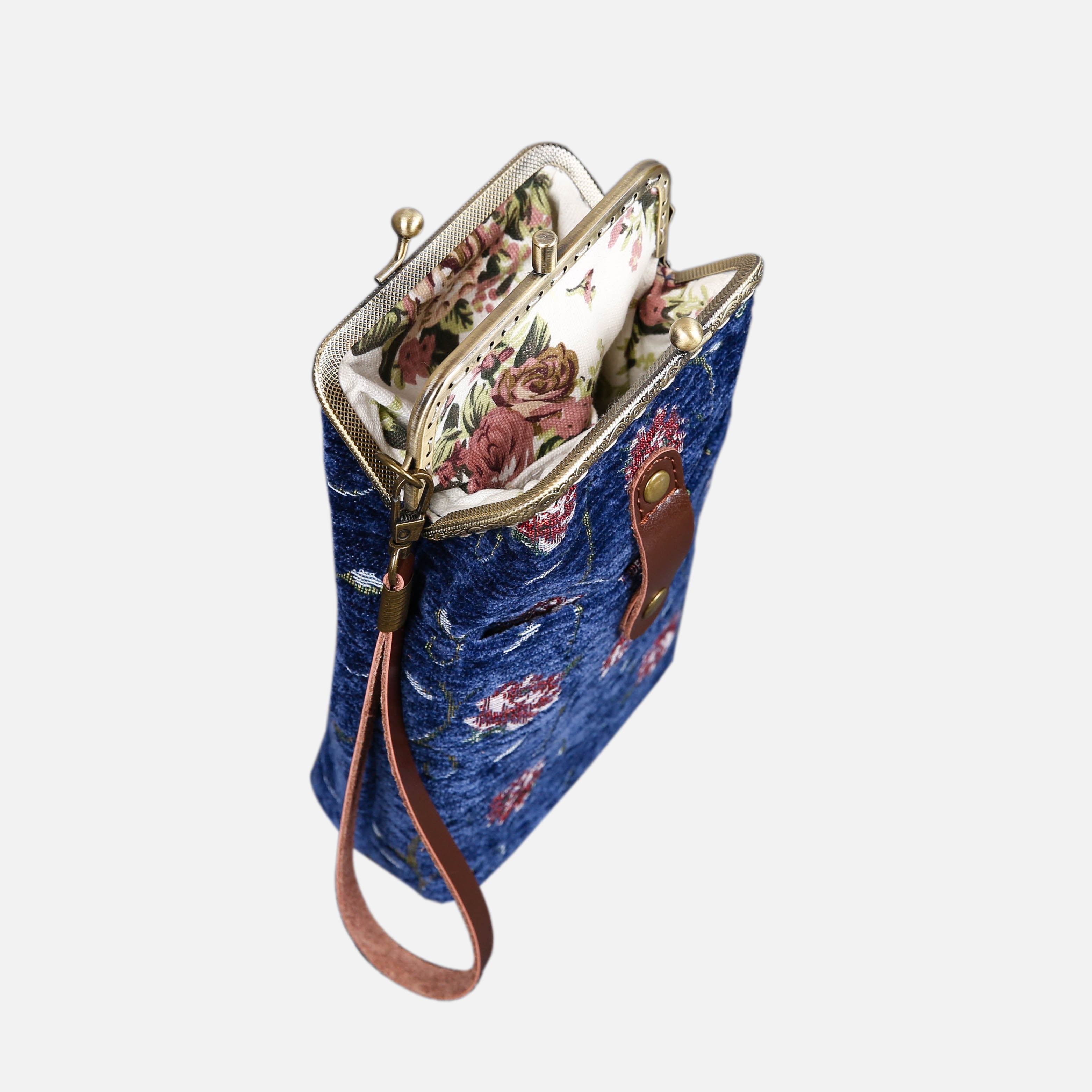 Climbing Rose Blue Series Carpet Phone Case Carpetbag of America Climbing Rose standing