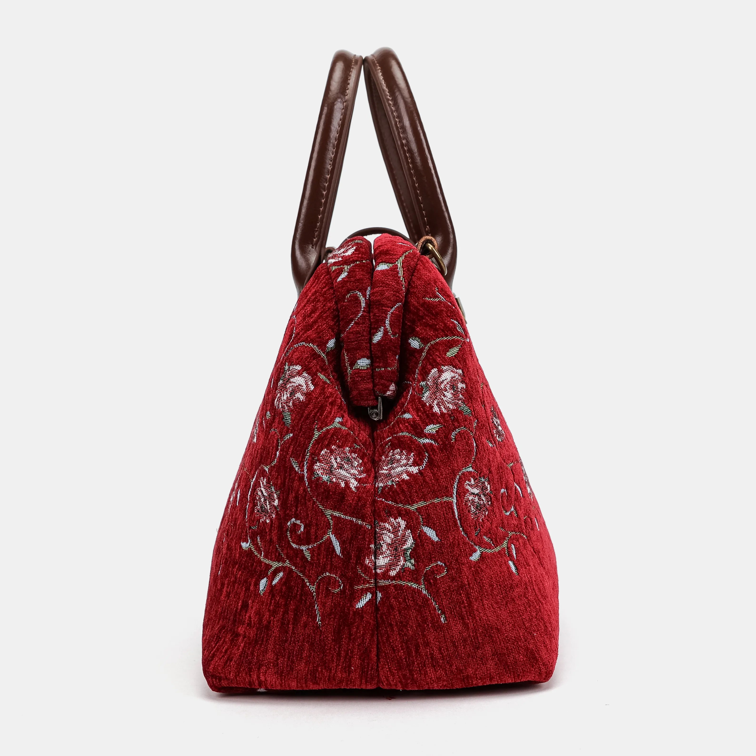 Climbing Rose Red | Carpet Handbag Purse of America side