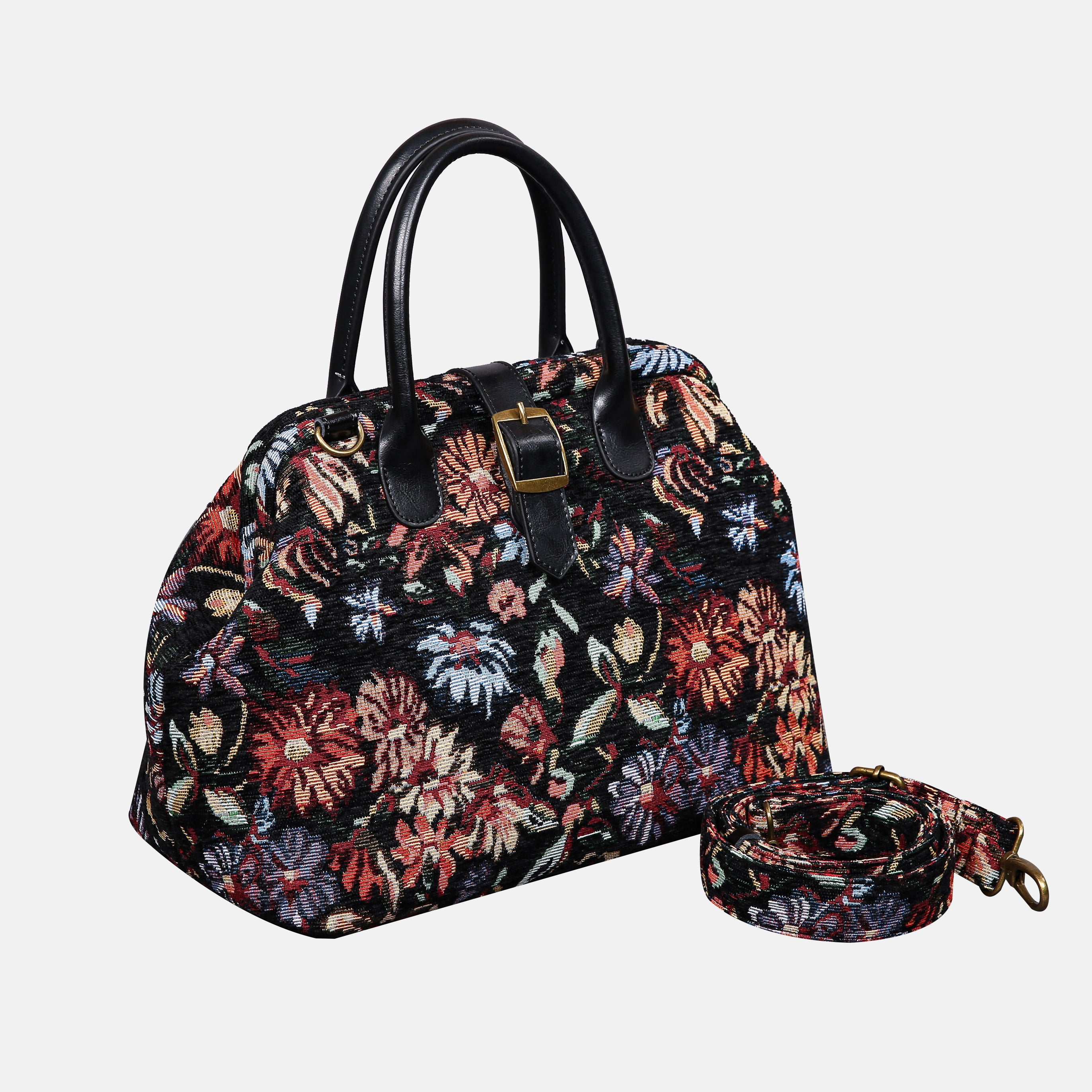 Colorful Cosmos Carpet Handbag Purse carpet bag MCW Handmade of America with strap
