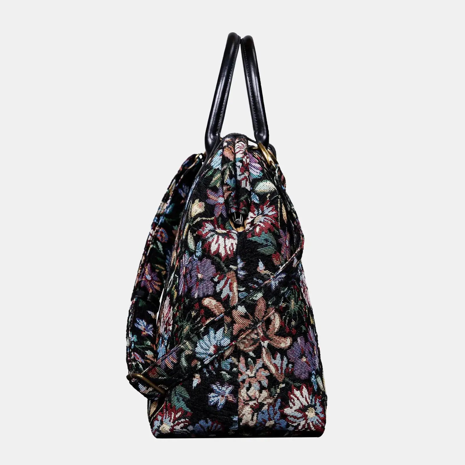 Colorful Cosmos Mary Poppins Weekender Carpetbag of America side