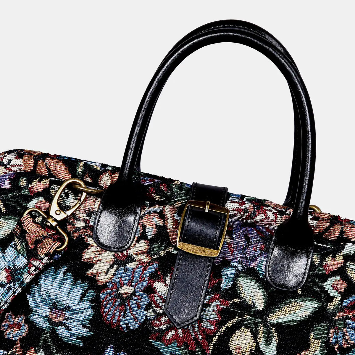 Colorful Cosmos Mary Poppins Weekender Carpetbag of America buckle
