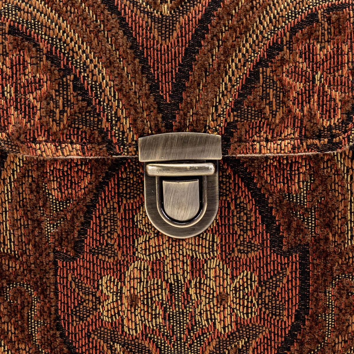 Damask D. Brown Emma Small Train Case Crossbody detail