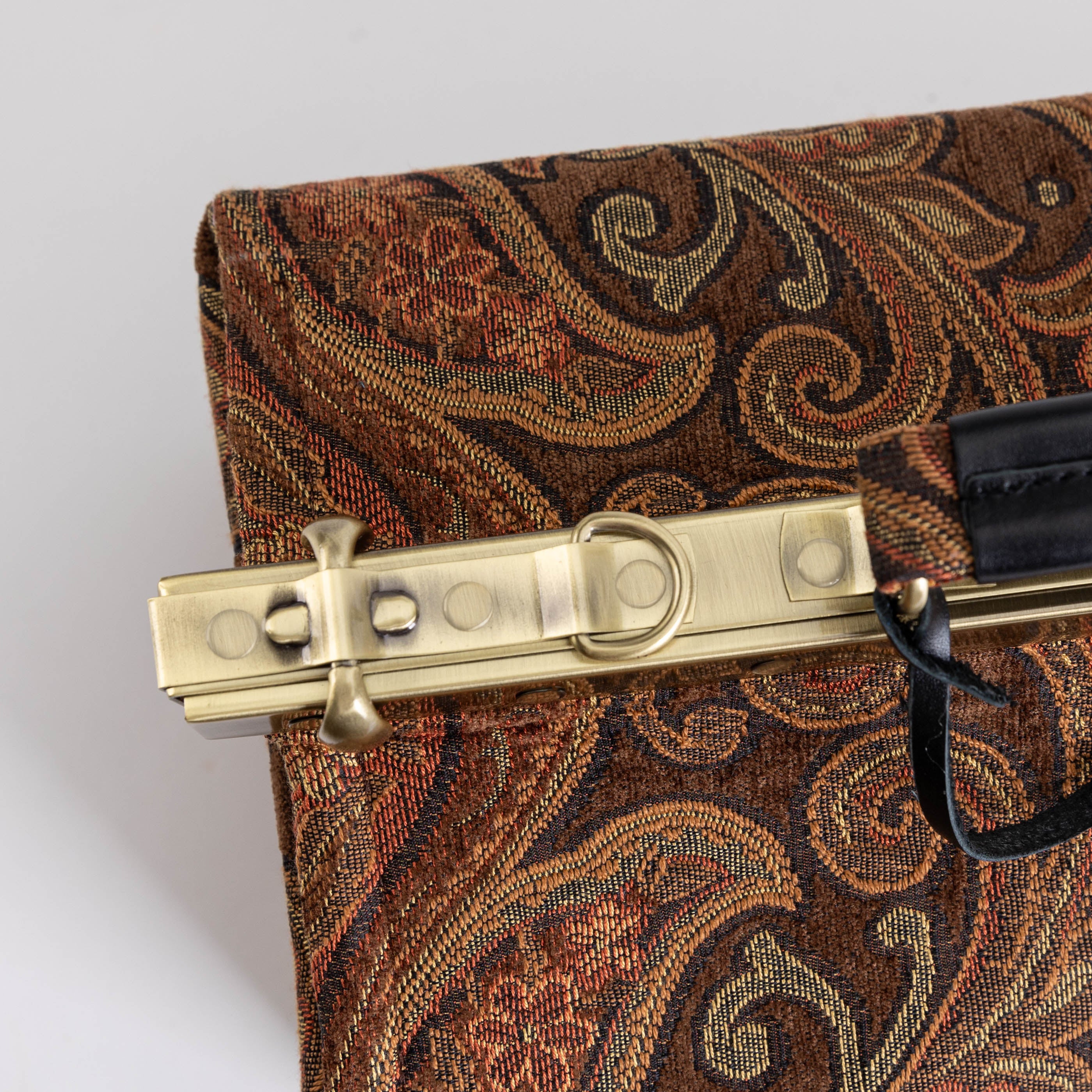 Damask D. Brown Genevieve Carpet Gladstone Bag of America frame