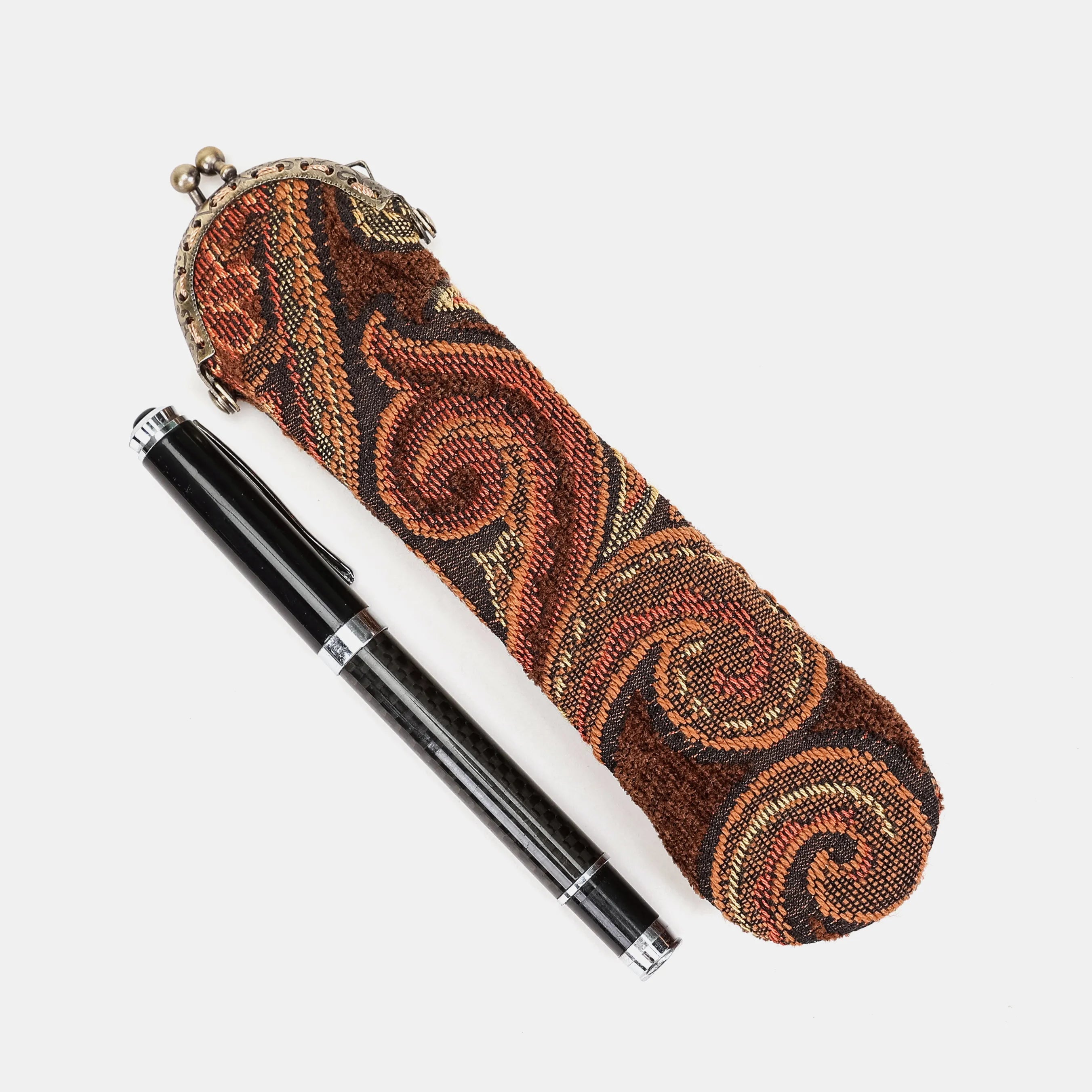 Damask D. Brown Solo Pen Case Carpetbag of America main