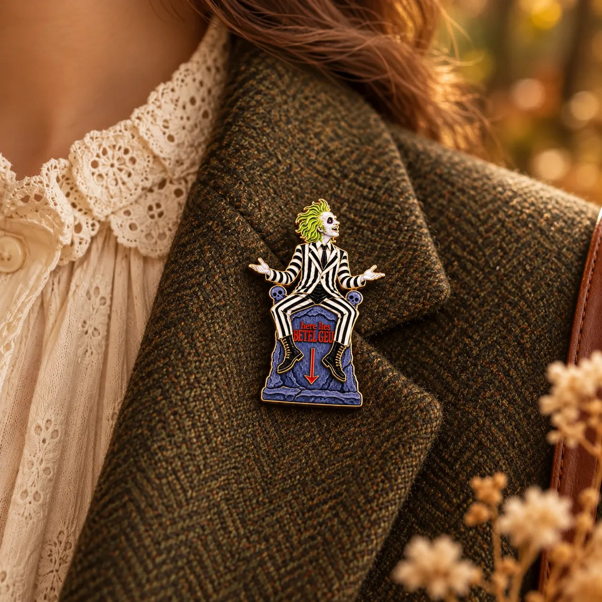 Beetlejuice Inspired Brooches | 6 Designs | MCW Betelgeuse Tombstone MODEL