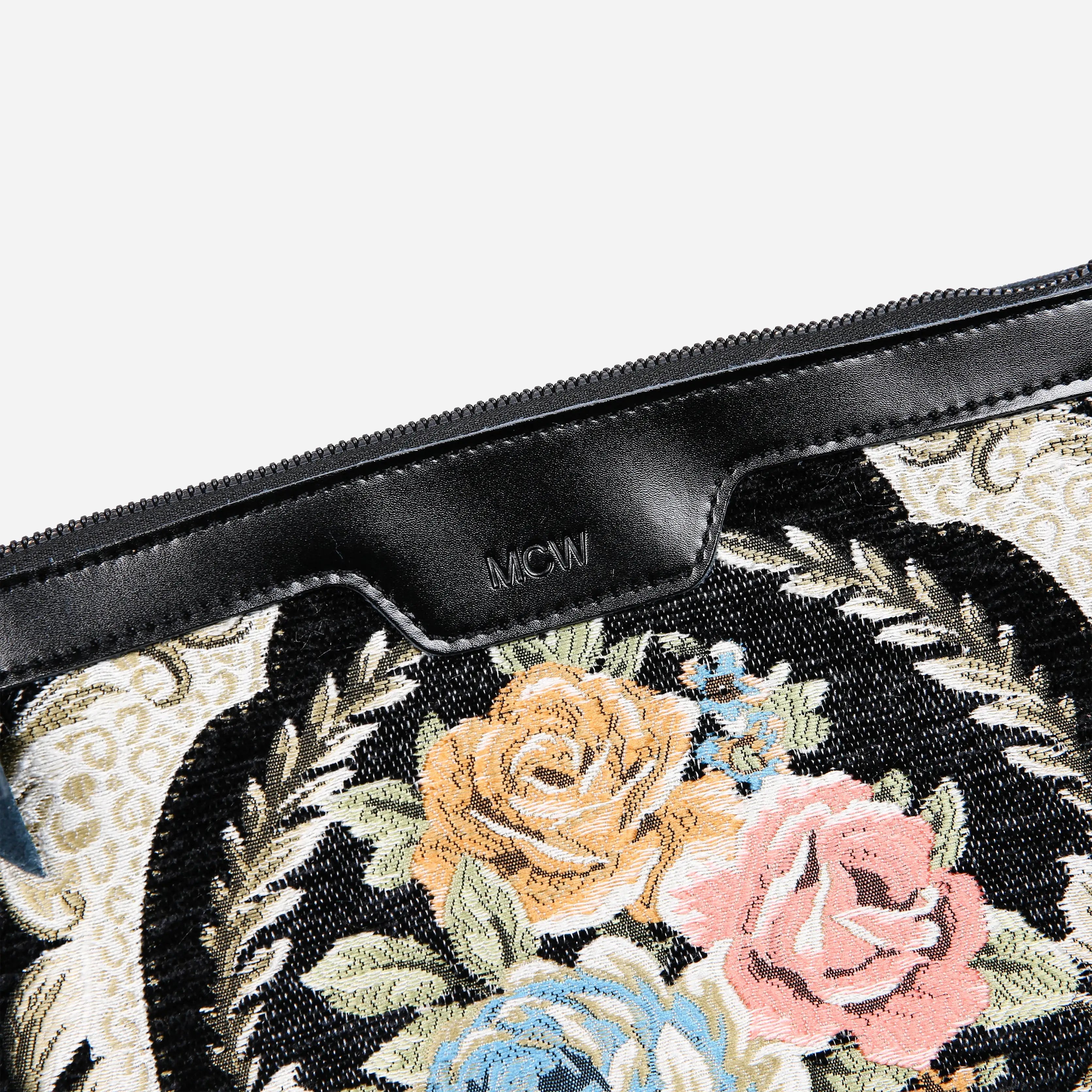 Eternal Elegance Blk Carpet Makeup Bag carpet bag MCW Handmade of America details