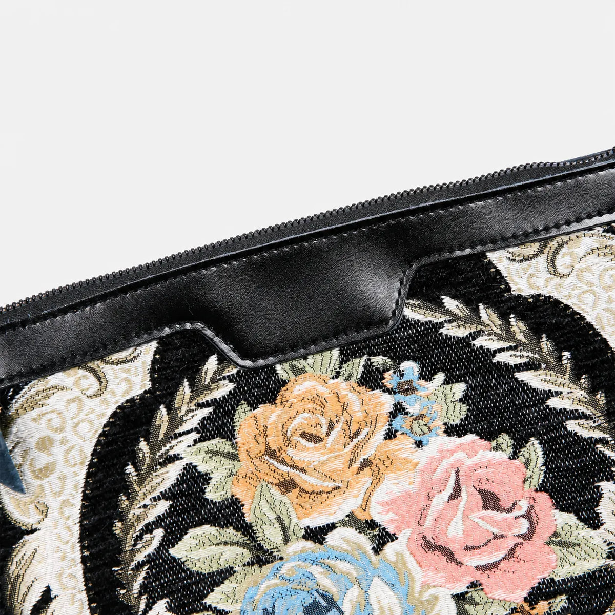 Eternal Elegance Blk Carpet Makeup Bag carpet bag MCW Handmade of America details